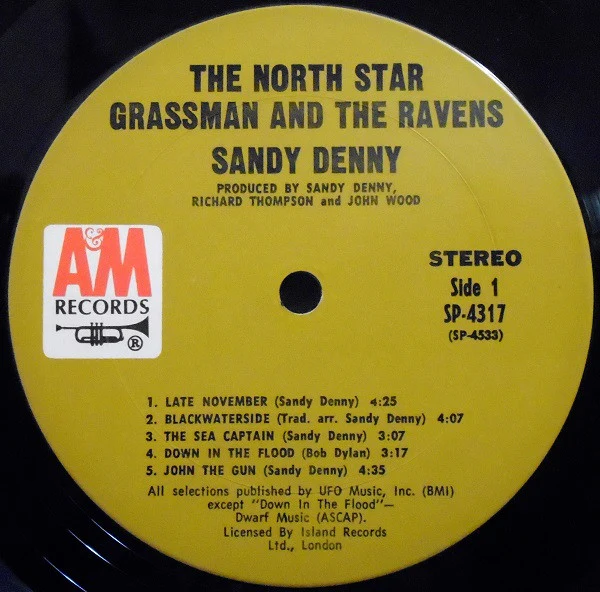 Sandy Denny - The North Star Grassman And The Ravens (LP, Album, Pit) (Near Mint (NM or M-)) - Image 4
