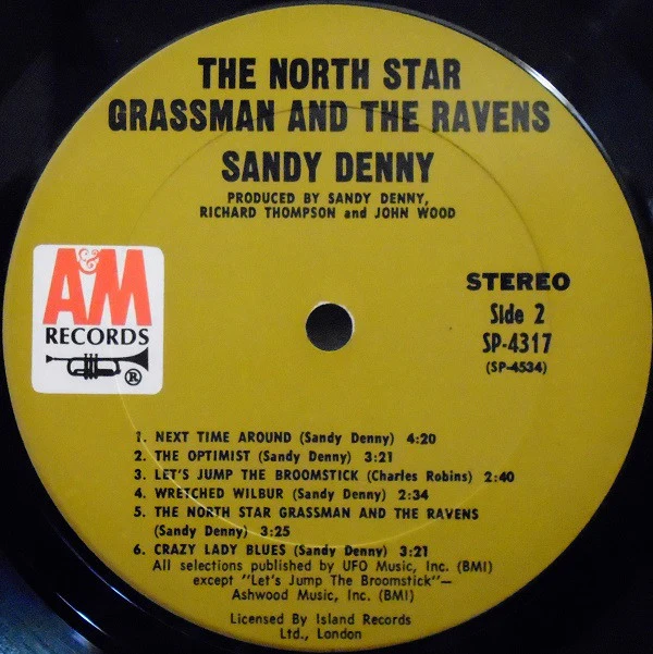 Sandy Denny - The North Star Grassman And The Ravens (LP, Album, Pit) (Near Mint (NM or M-)) - Image 5