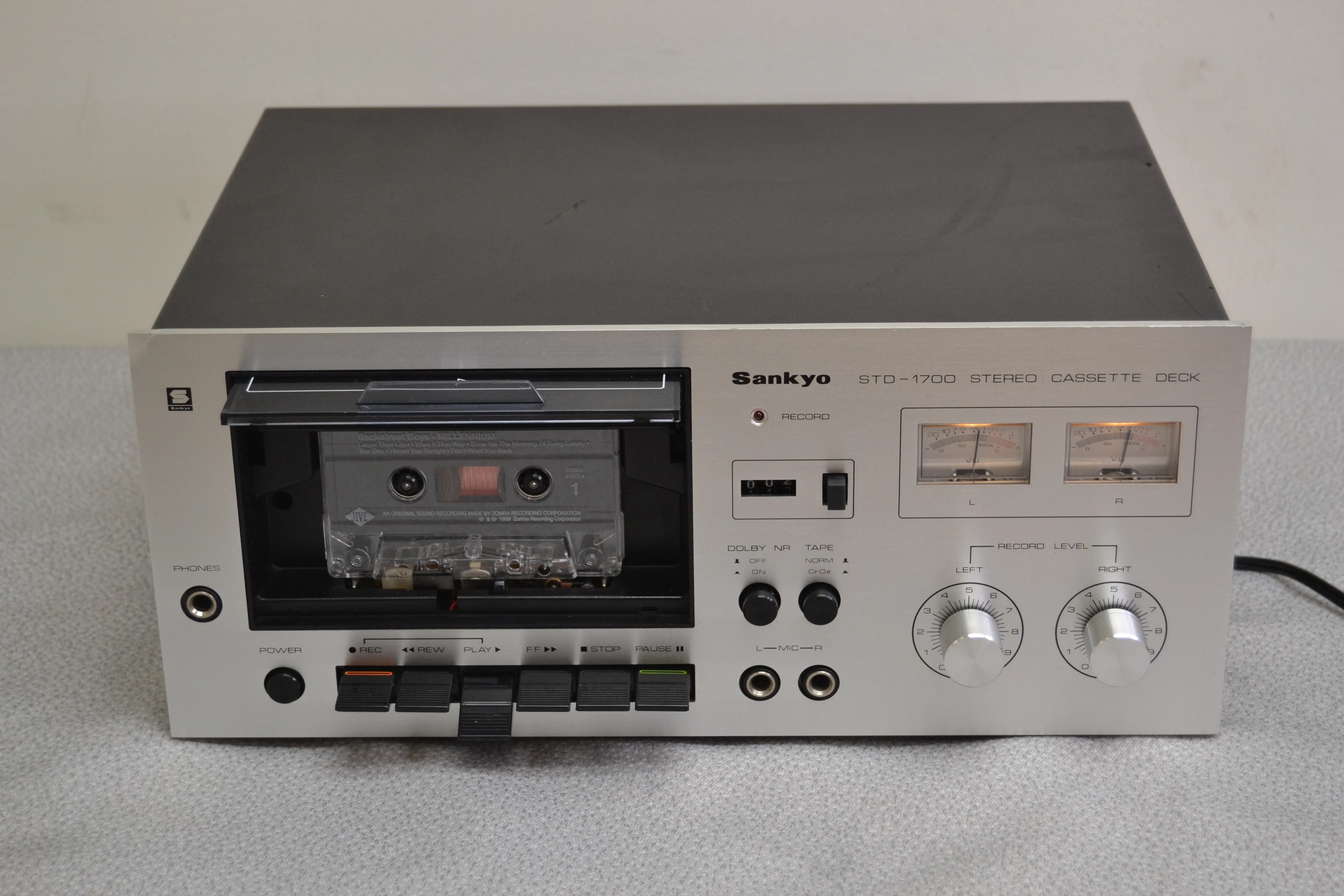 Sankyo STD-1700 Single Cassette Deck - Fully Serviced - New Belts