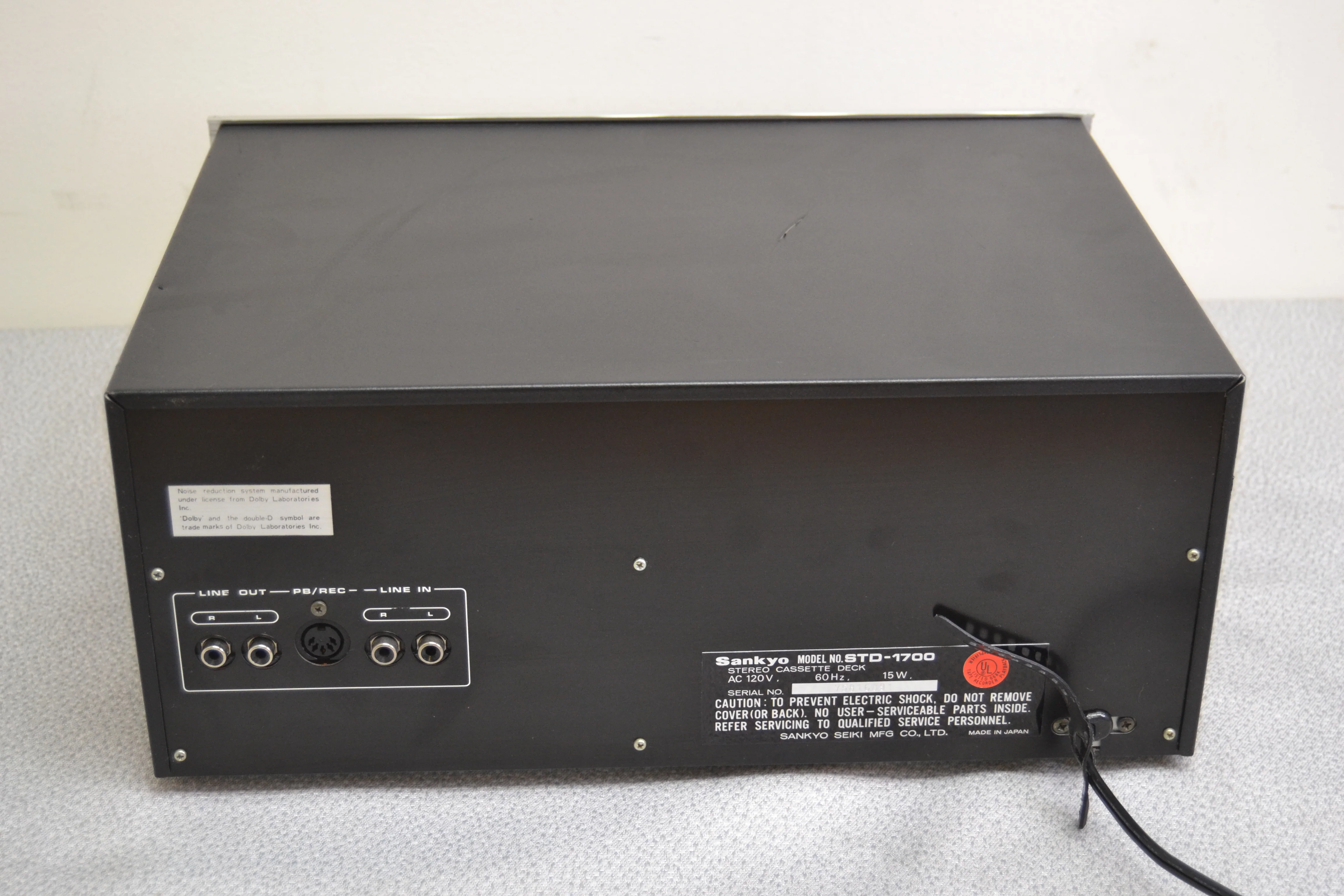 Sankyo STD-1700 Single Cassette Deck - Fully Serviced - New Belts - Image 10