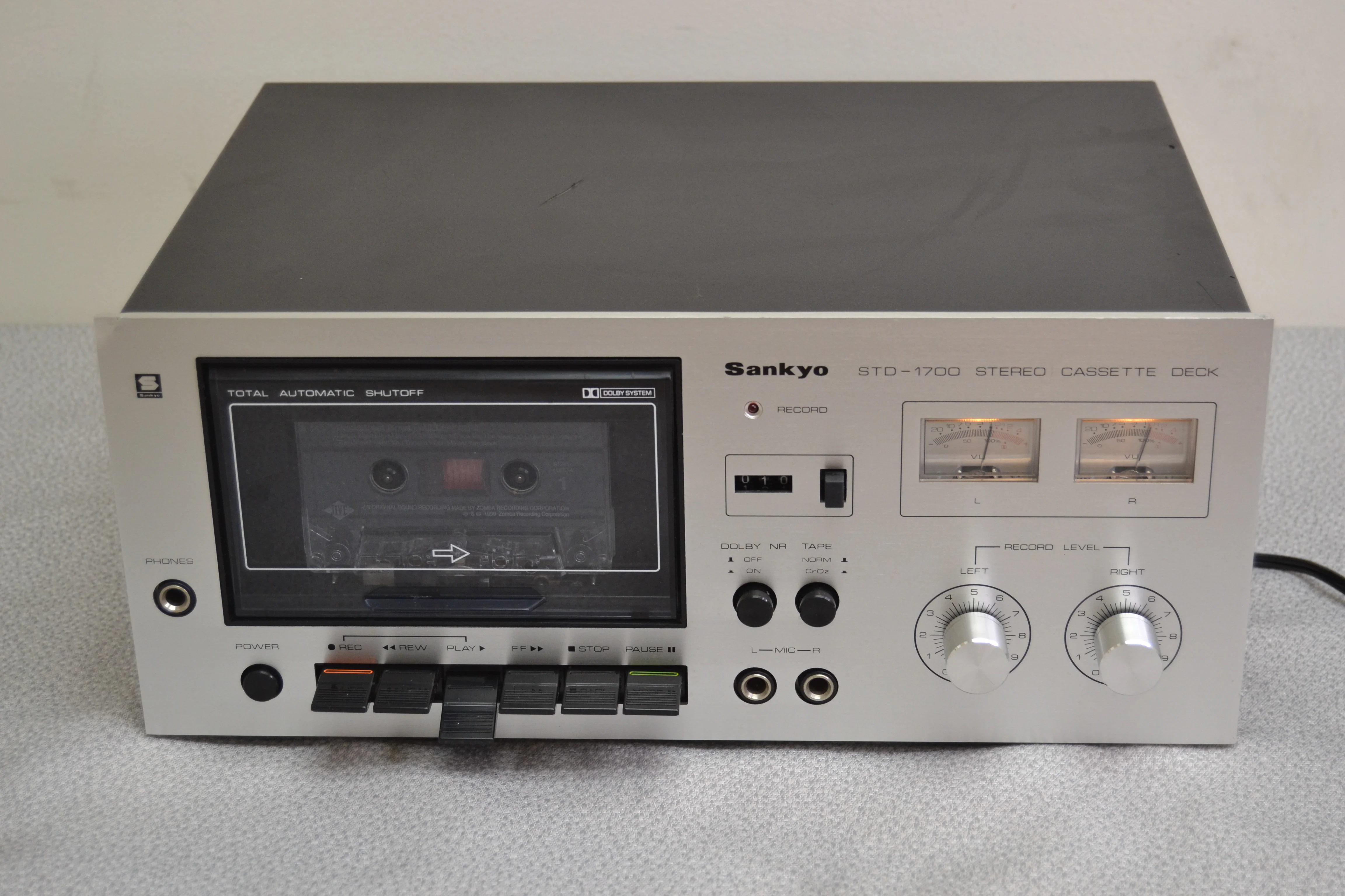 Sankyo STD-1700 Single Cassette Deck - Fully Serviced - New Belts - Image 2