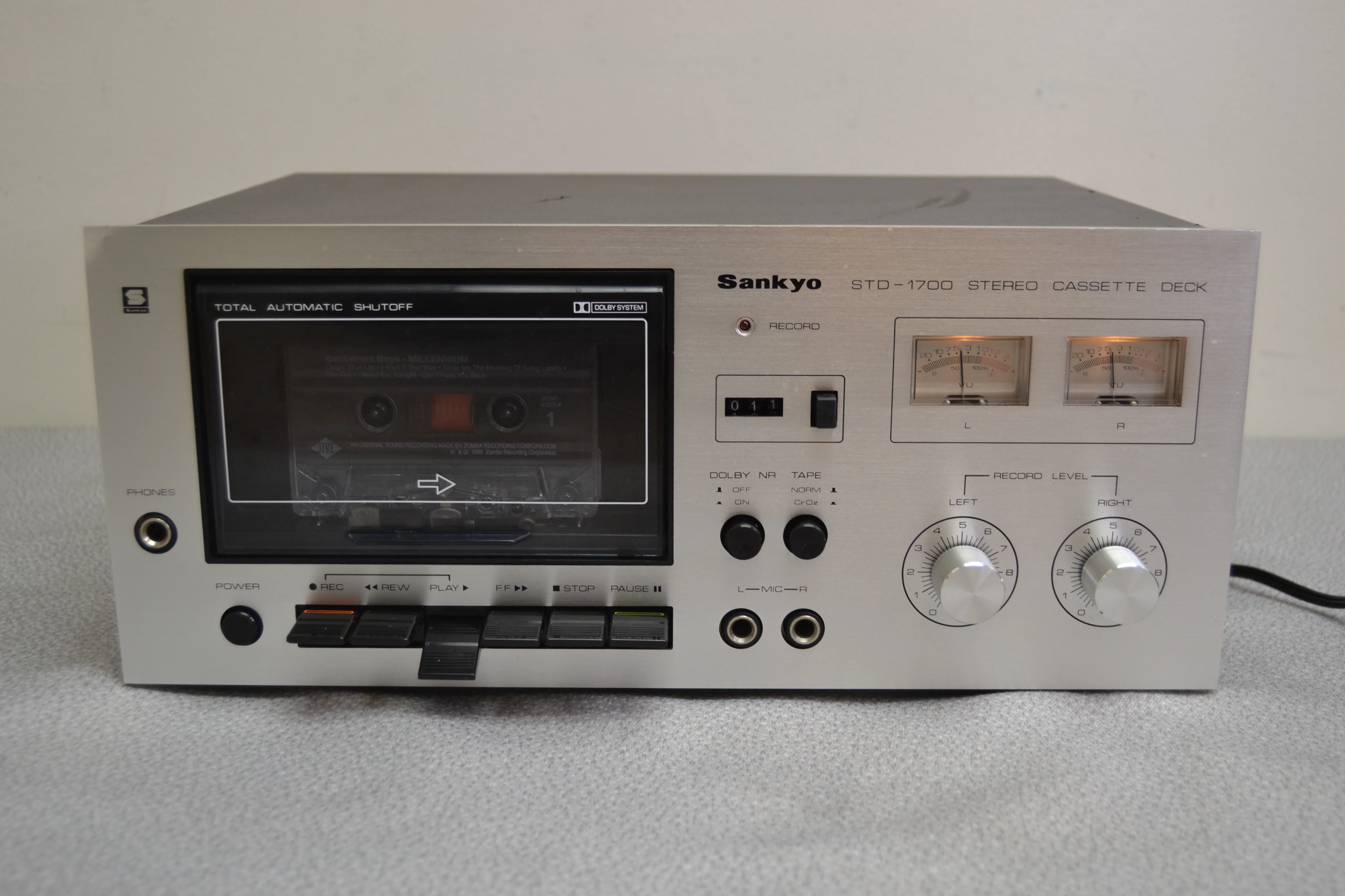 Sankyo STD-1700 Single Cassette Deck - Fully Serviced - New Belts - Image 3