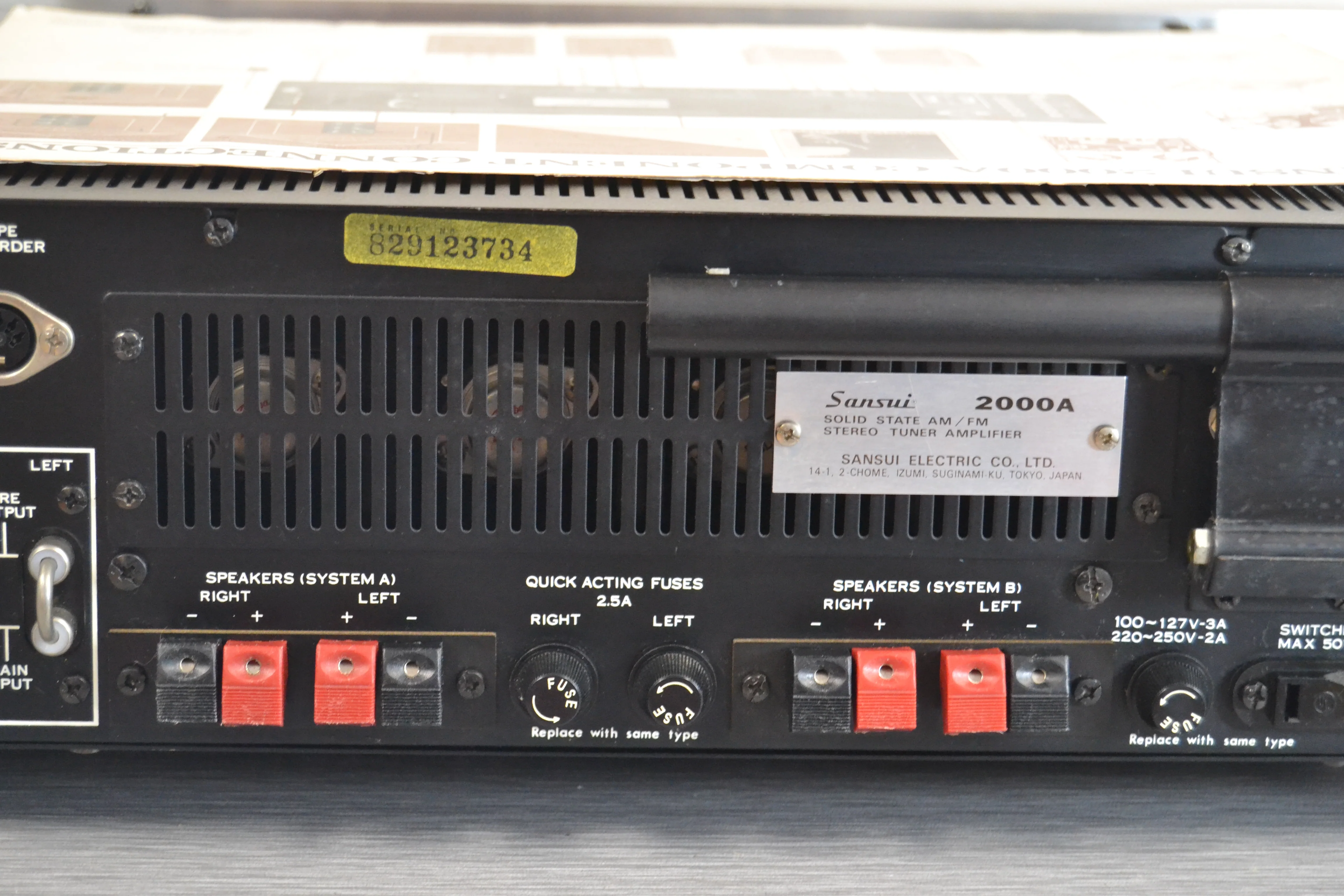 Sansui 2000A Stereo Receiver * 1970 * 35W RMS - Image 4