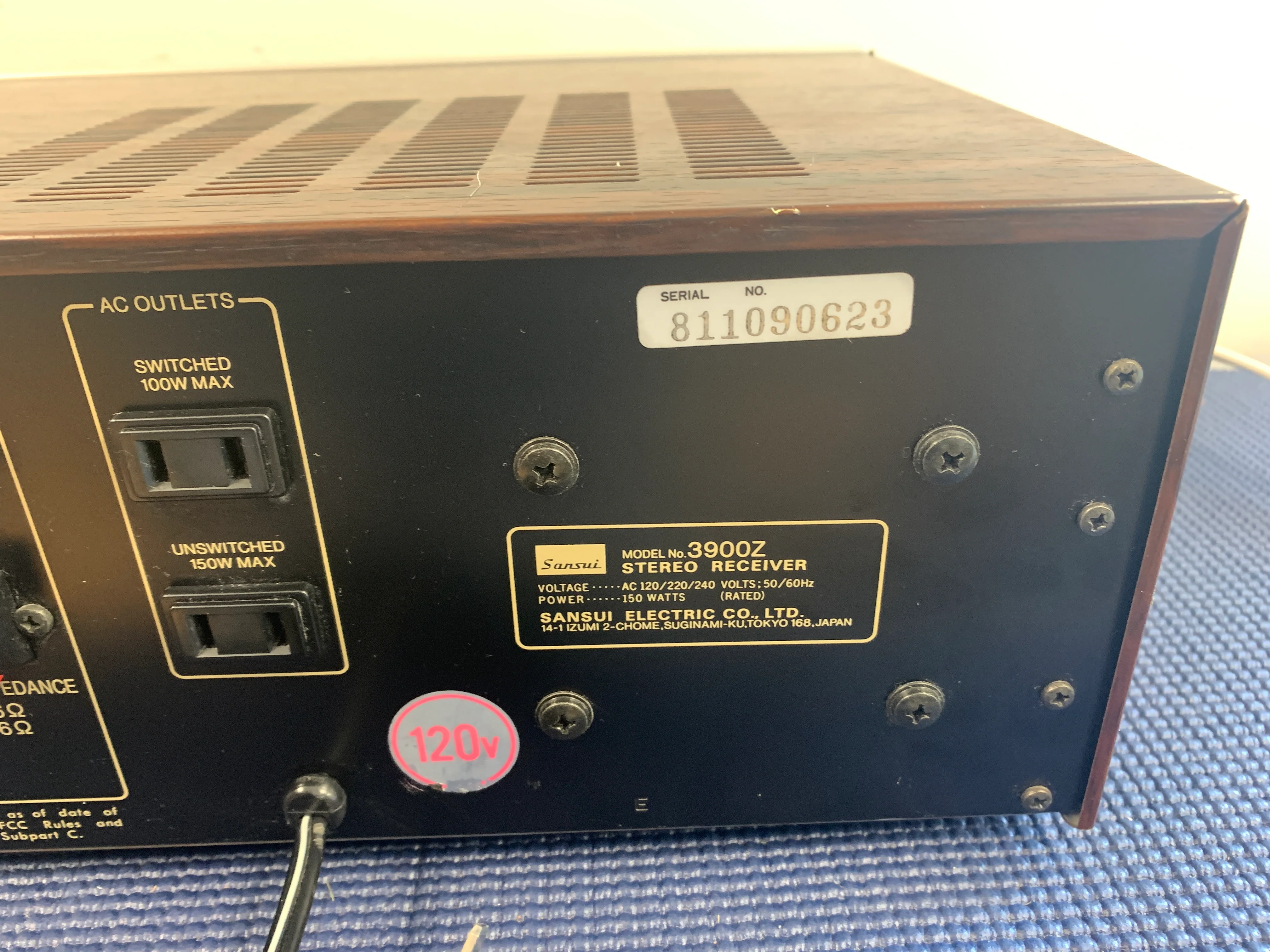 Sansui 3900Z Digital Synthesizer DC Stereo Receiver (1980-81) - Image 15