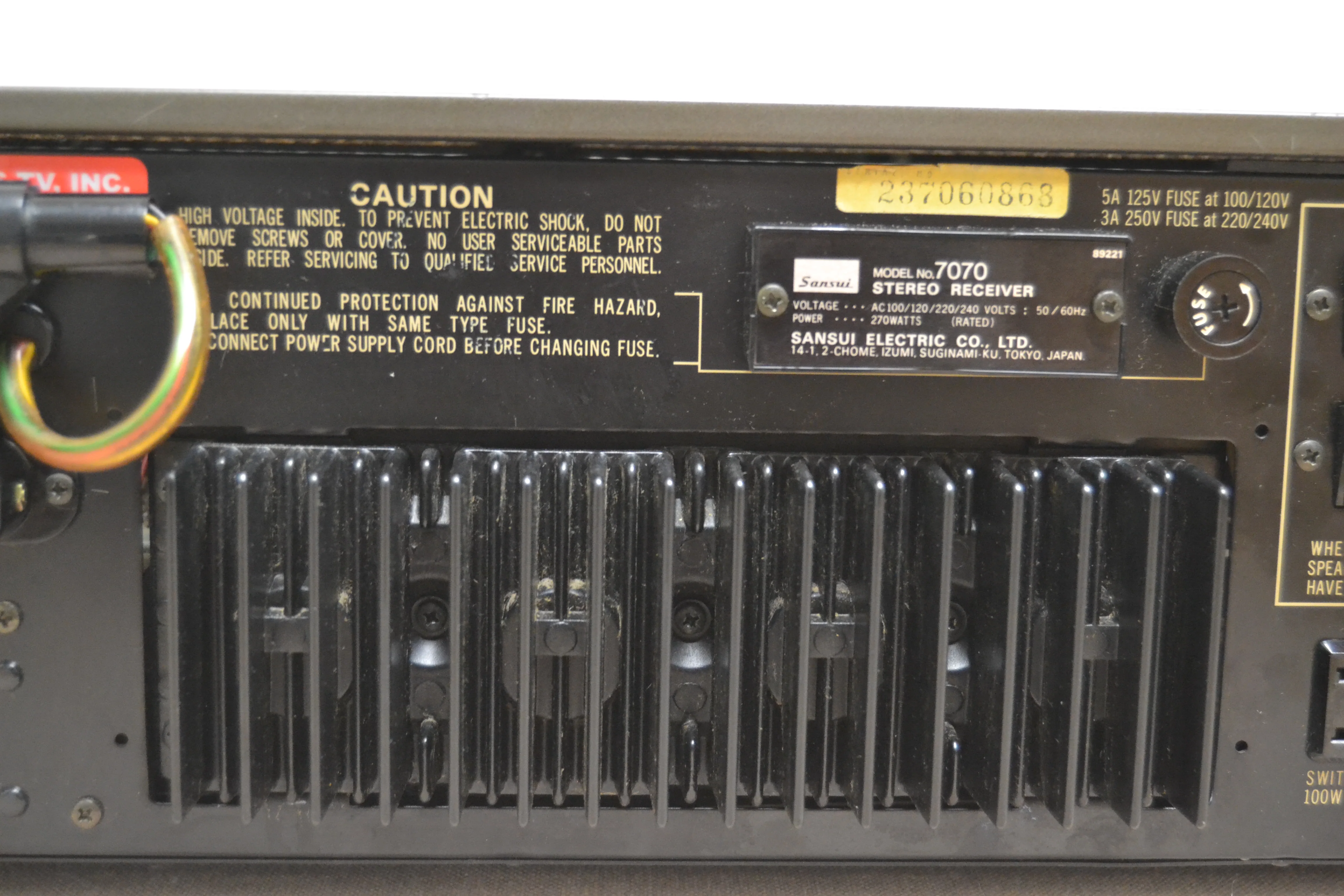Sansui 7070 Stereo Receiver * 60W RMS * 1976 - Image 14
