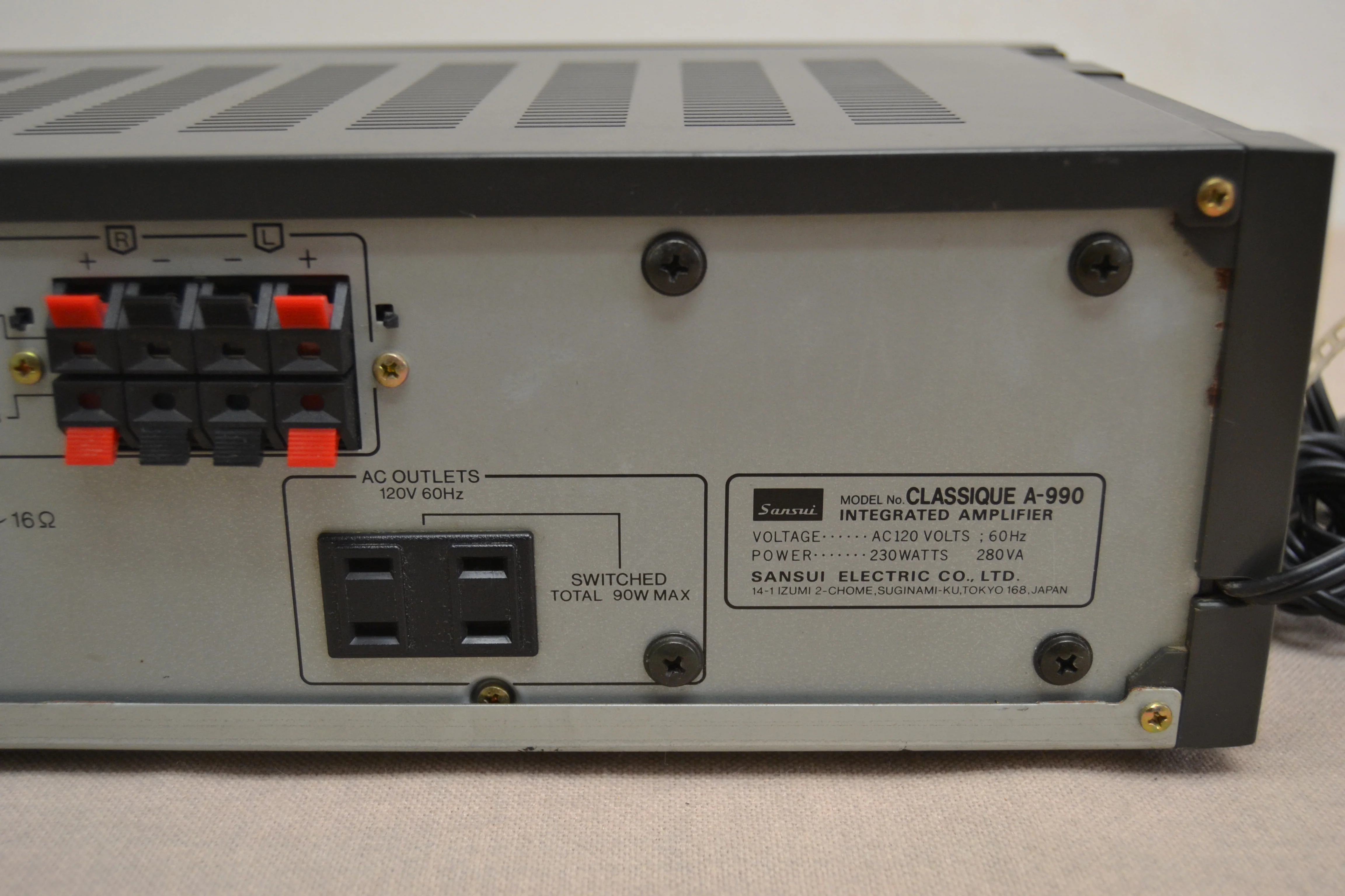 Sansui A990 Stereo Integrated Amplifier * 70W RMS * 1983 - Image 11