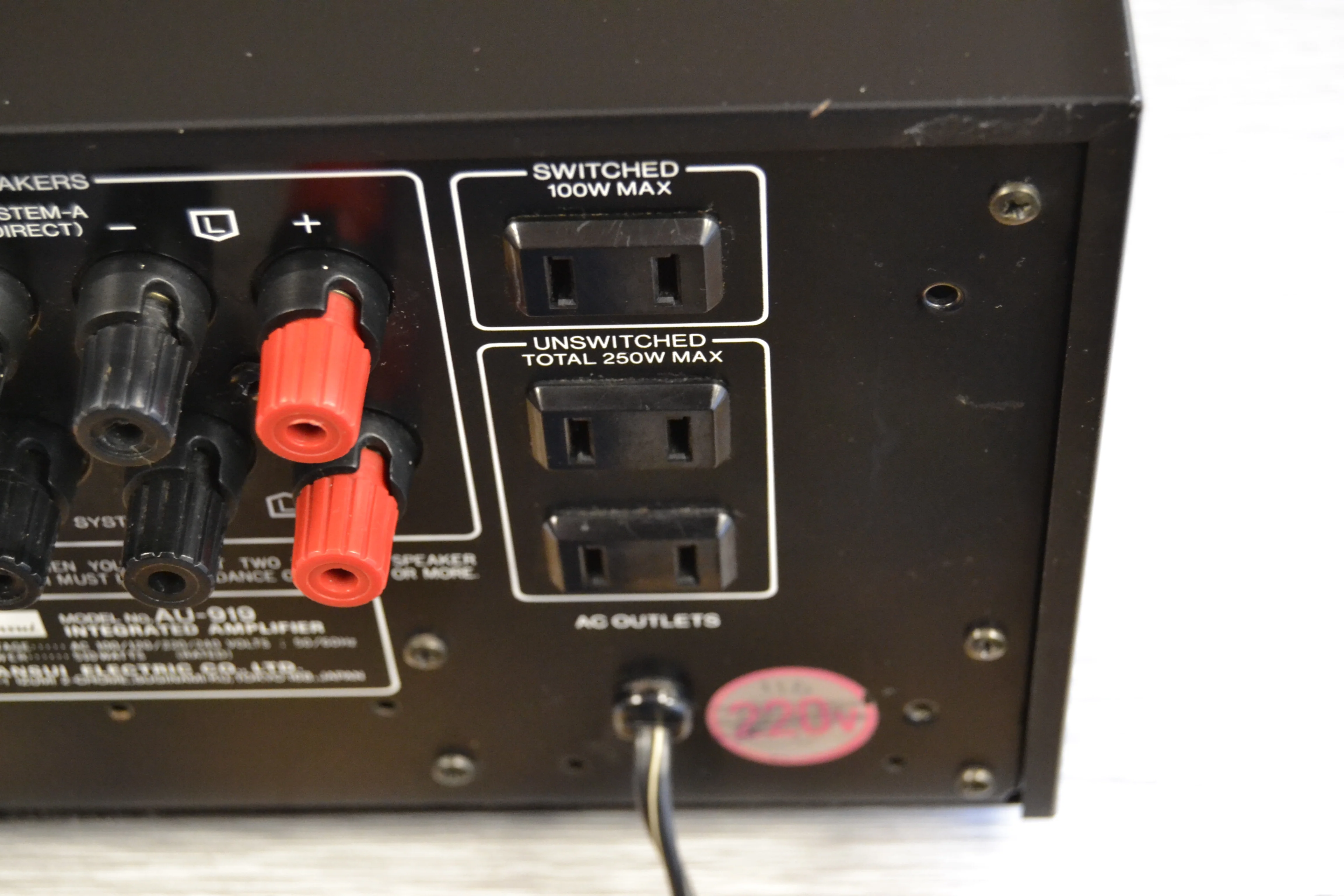 Sansui AU-919 Integrated Amplifier - Image 18
