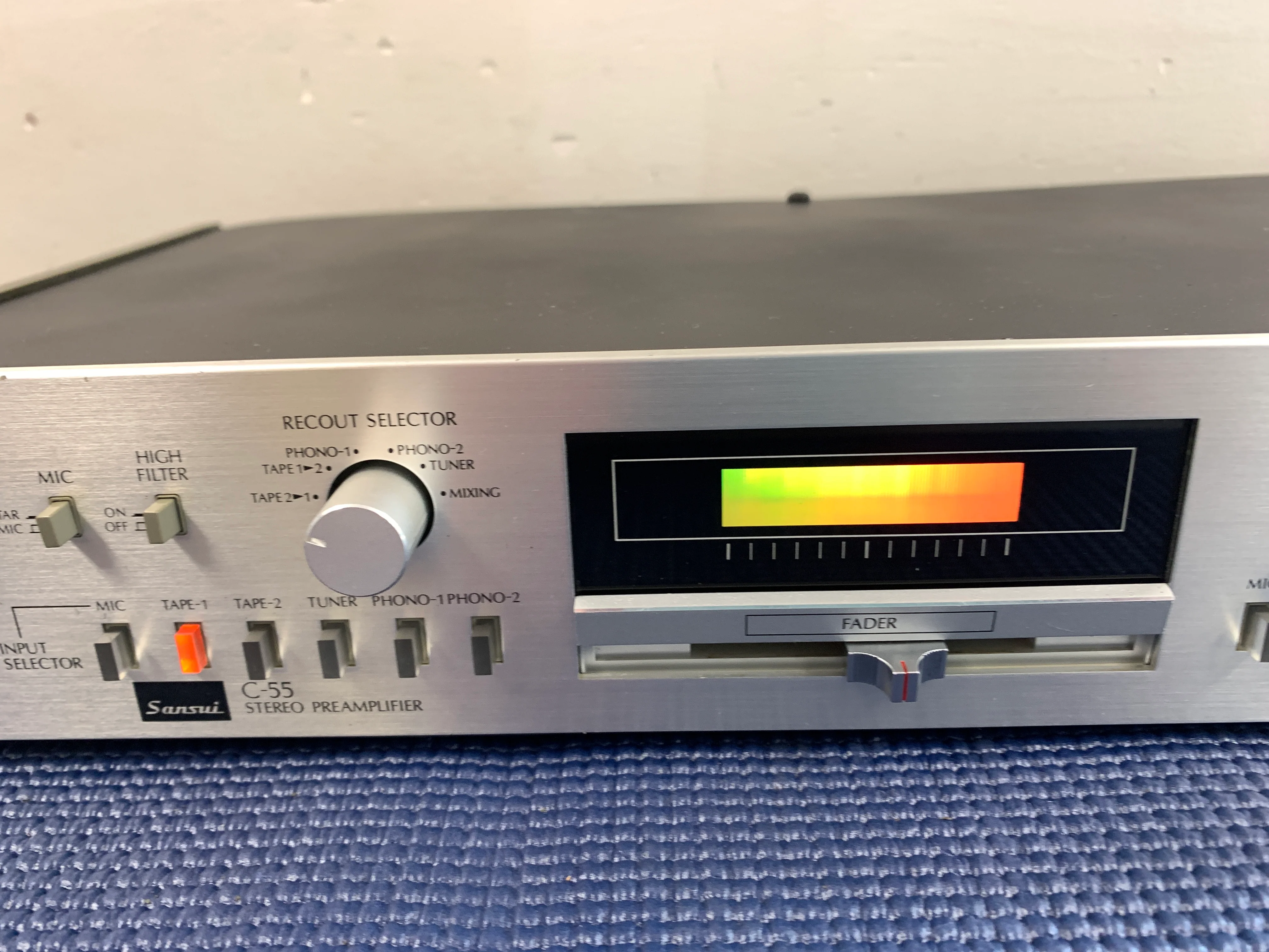 Sansui C55 Stereo Preamplifier * 1981 * Mix Fader - Image 3