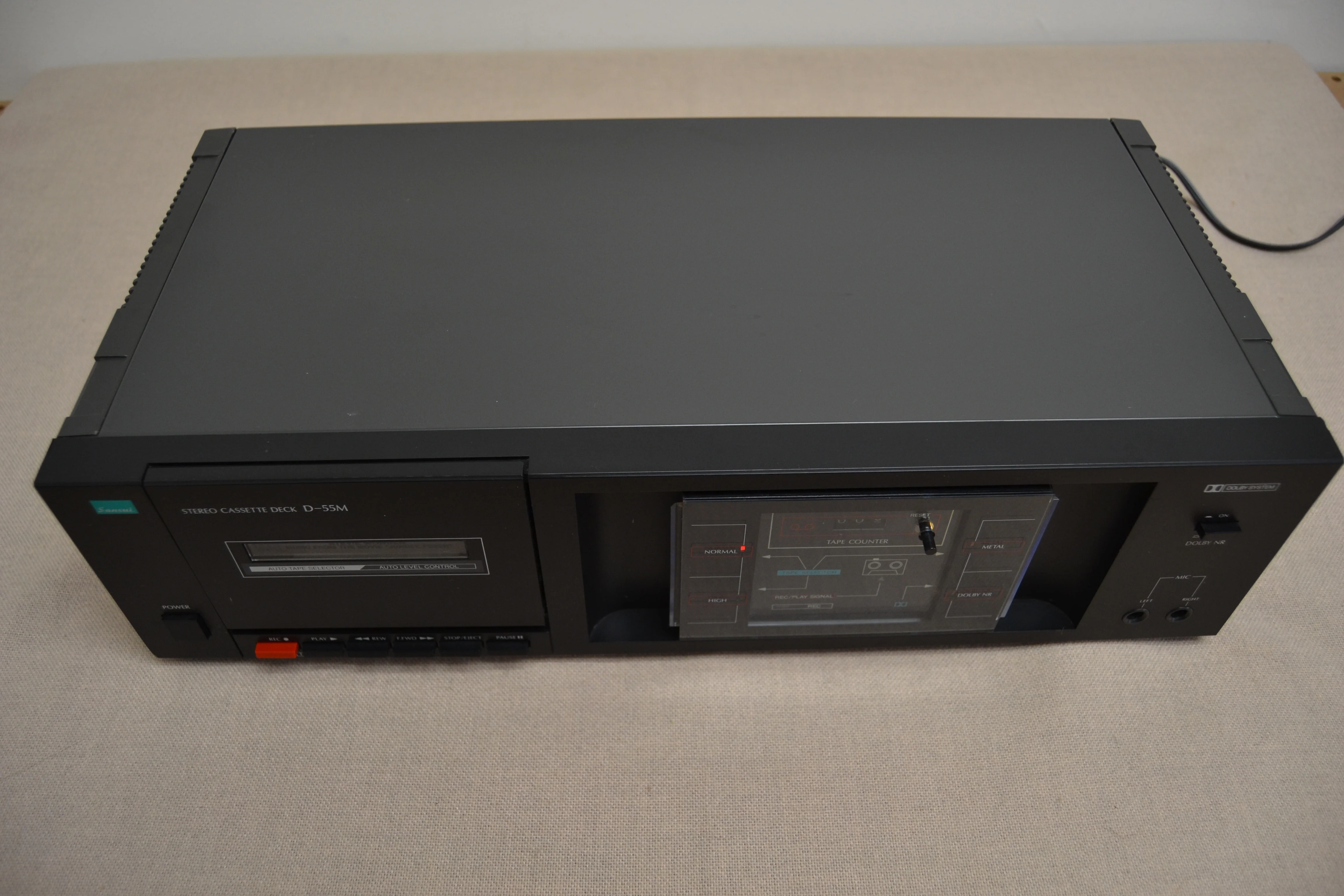 Sansui D-55M Stereo Cassette Deck (1983) * Fully Serviced * New Belts - Image 4