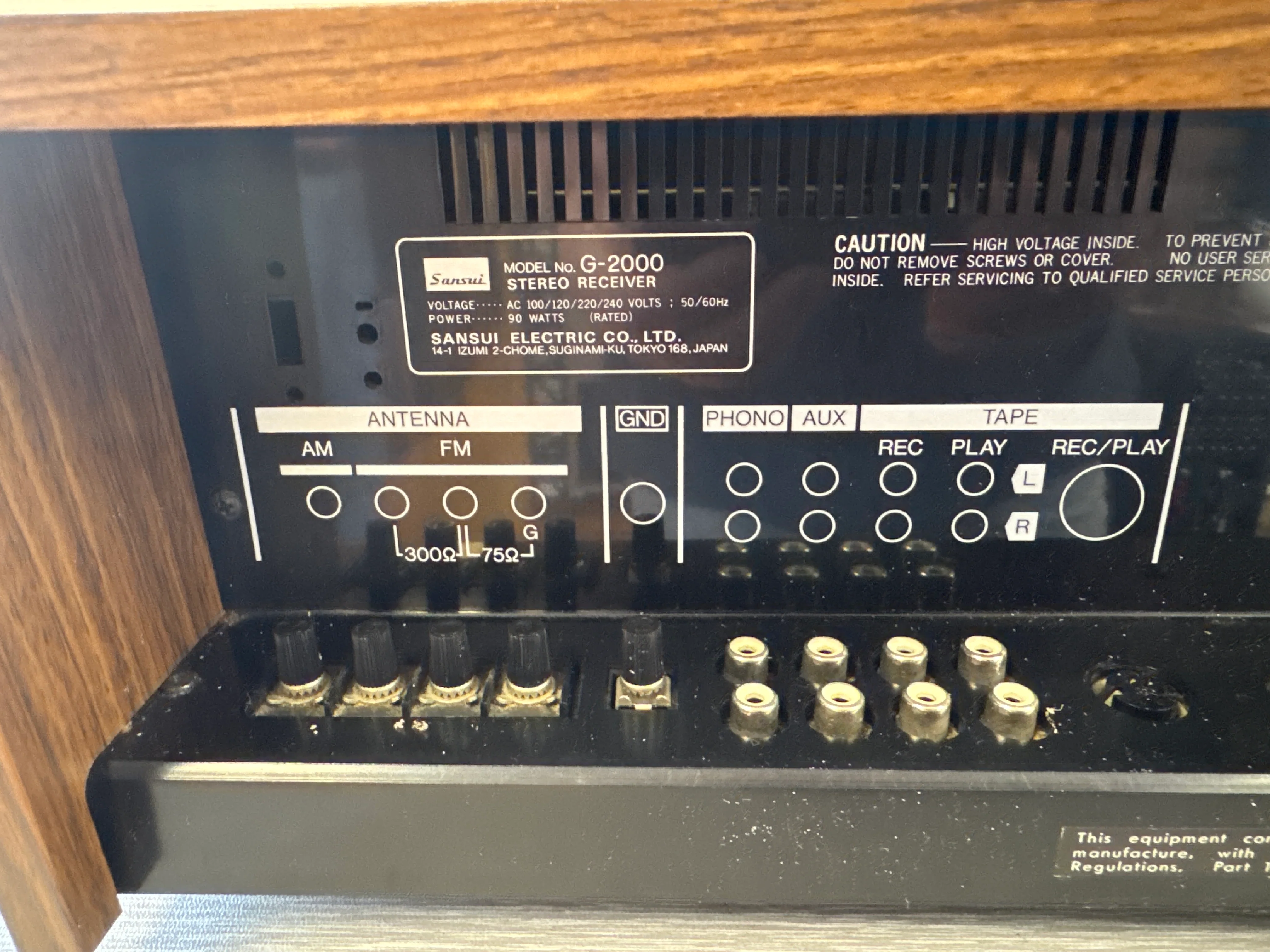 Sansui G-2000 Stereo receiver * Manual * Box - Image 11