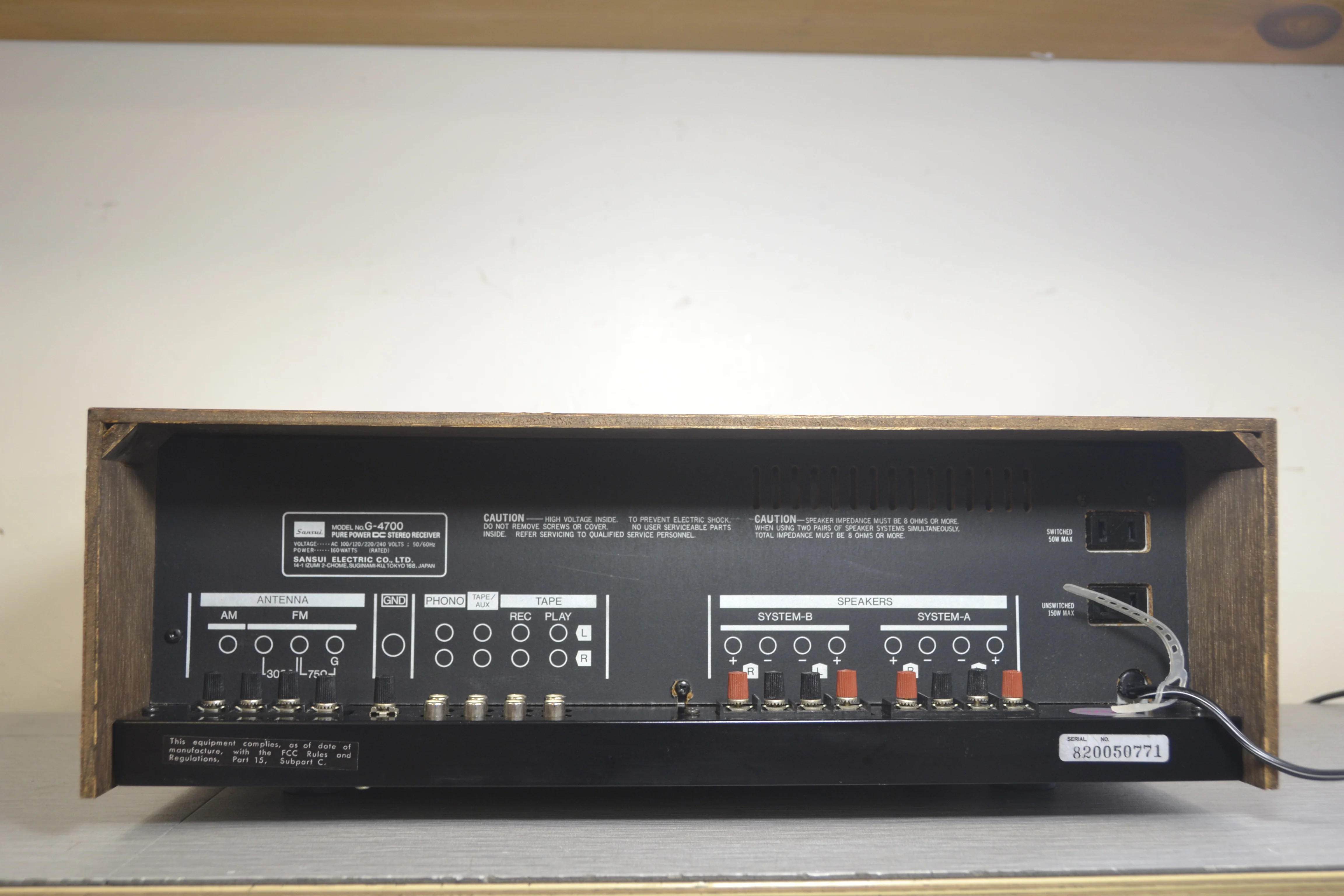 Sansui G4700 Stereo Receiver * 50W RMS * 1979 - Image 8