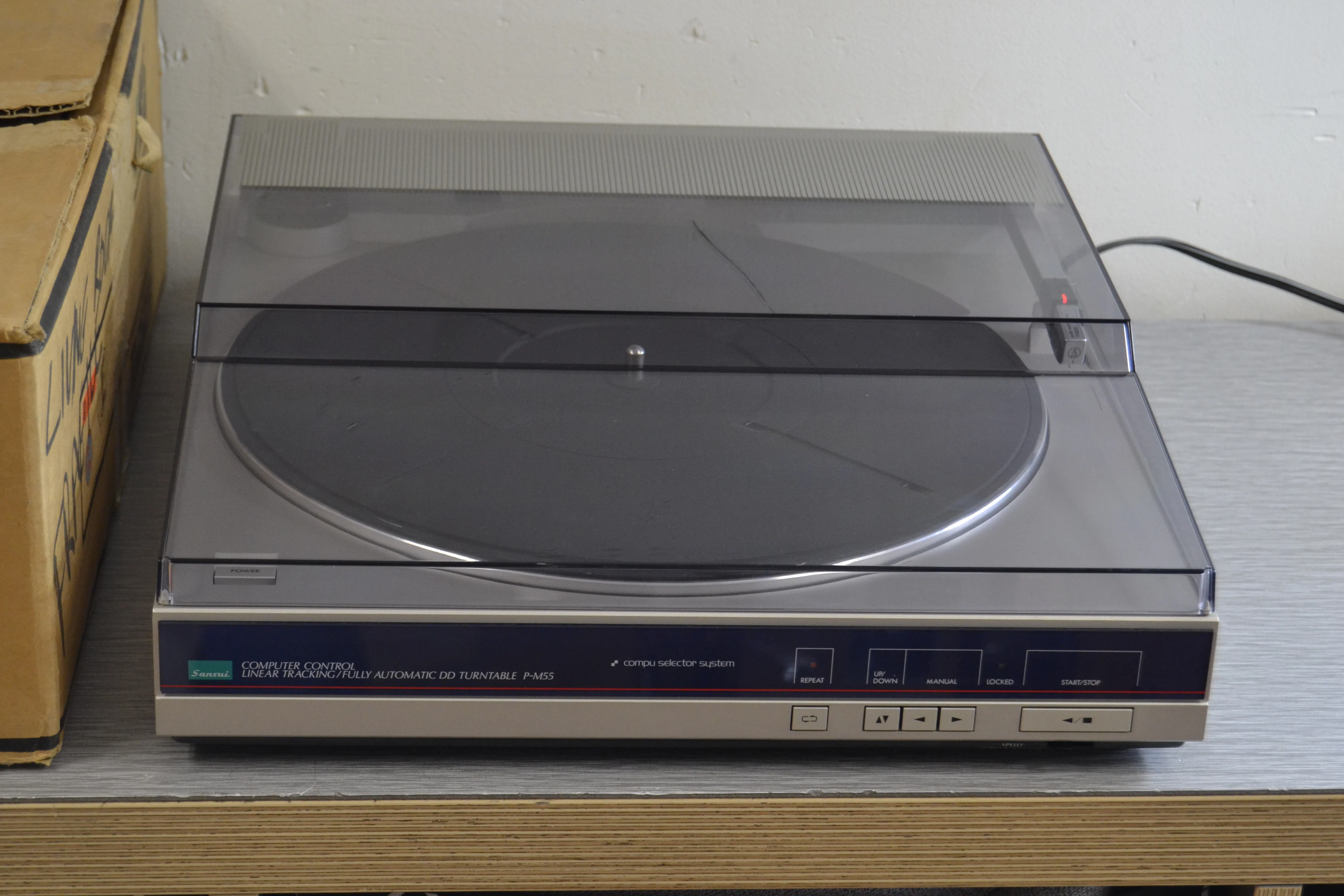 Sansui P-M55 Linear Tracking Turntable - Box - Image 2