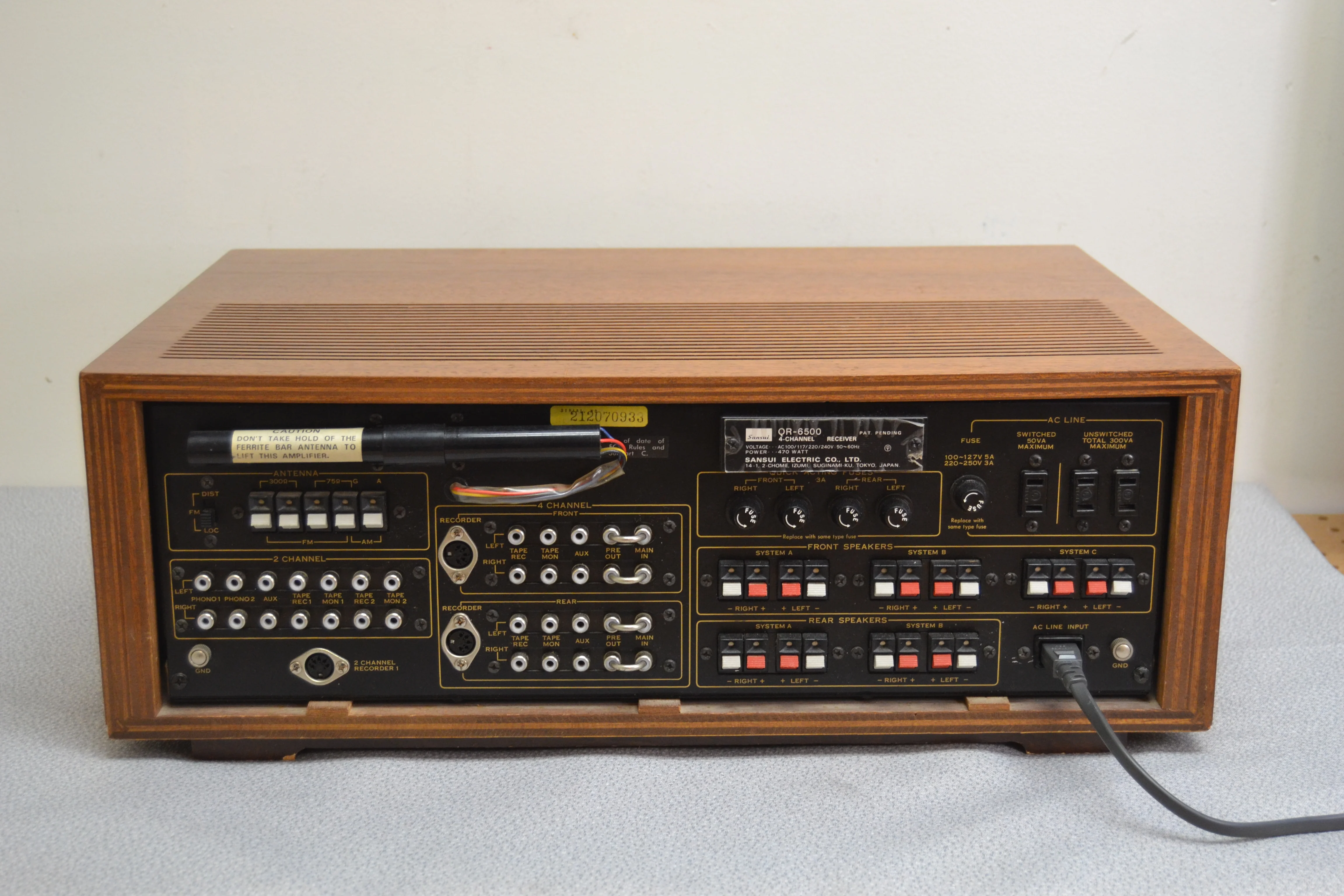 Sansui QR-6500 4 Channel Receiver (1971-72) * 37W RMS - Image 10