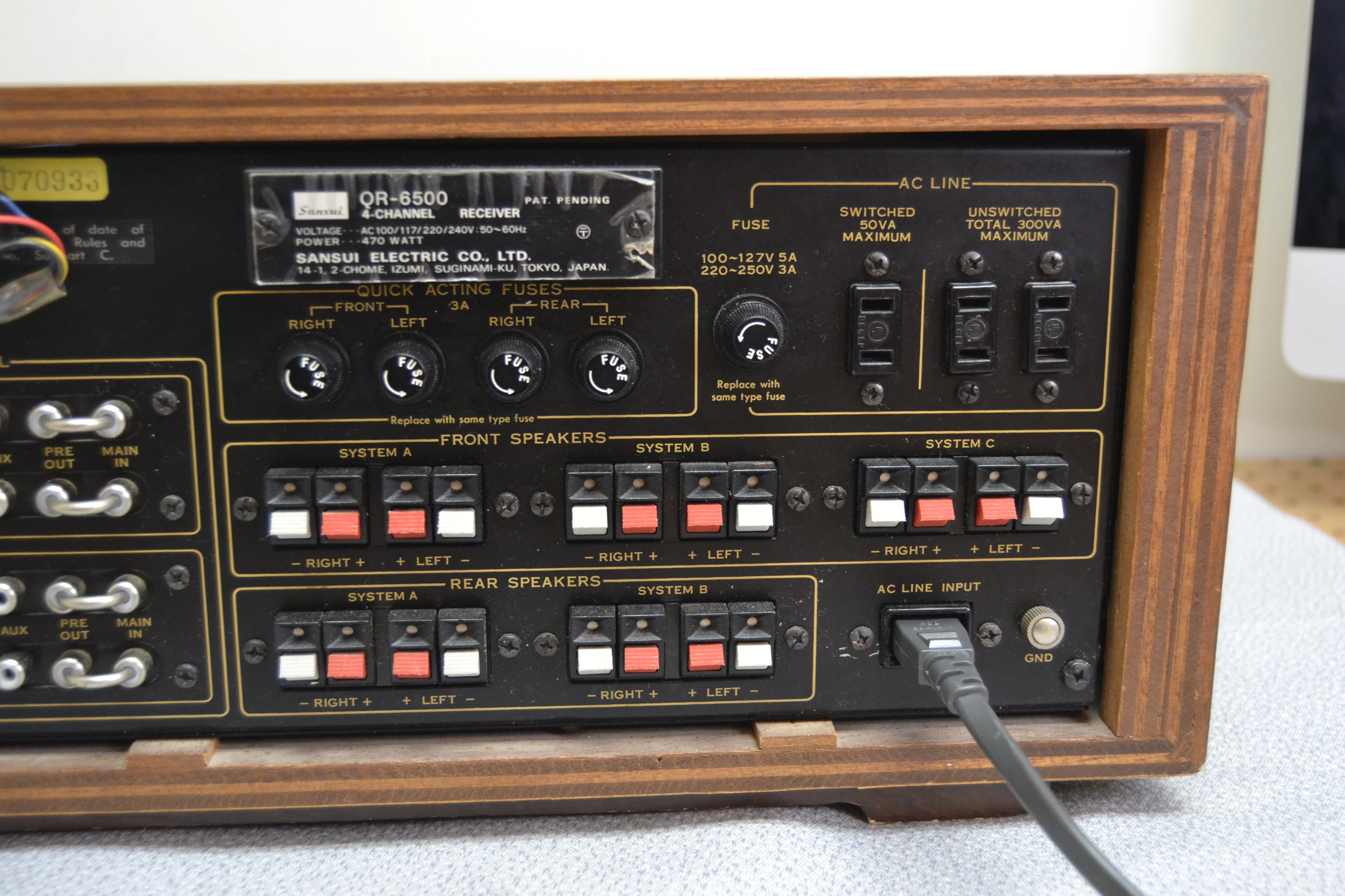 Sansui QR-6500 4 Channel Receiver (1971-72) * 37W RMS - Image 13
