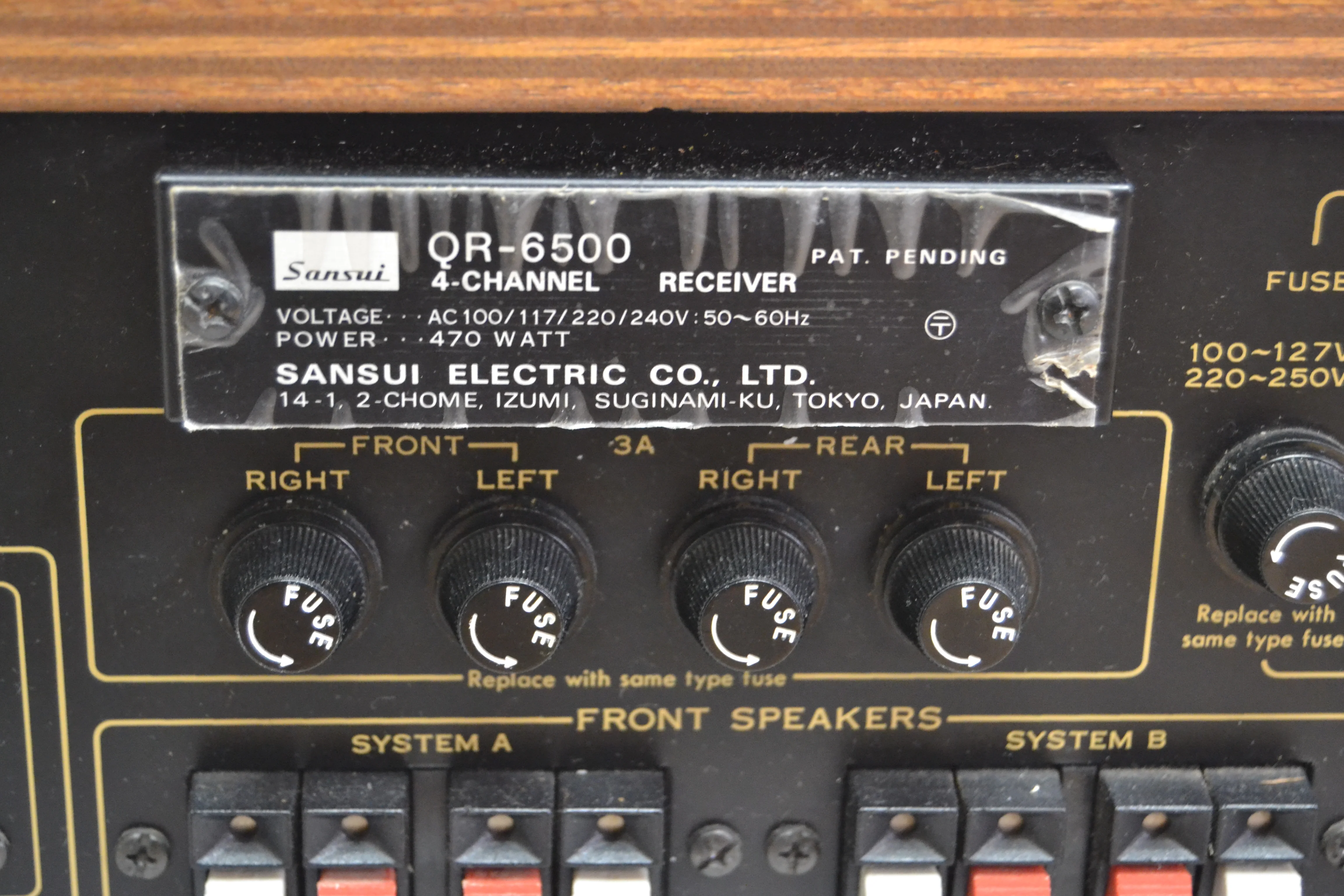 Sansui QR-6500 4 Channel Receiver (1971-72) * 37W RMS - Image 15