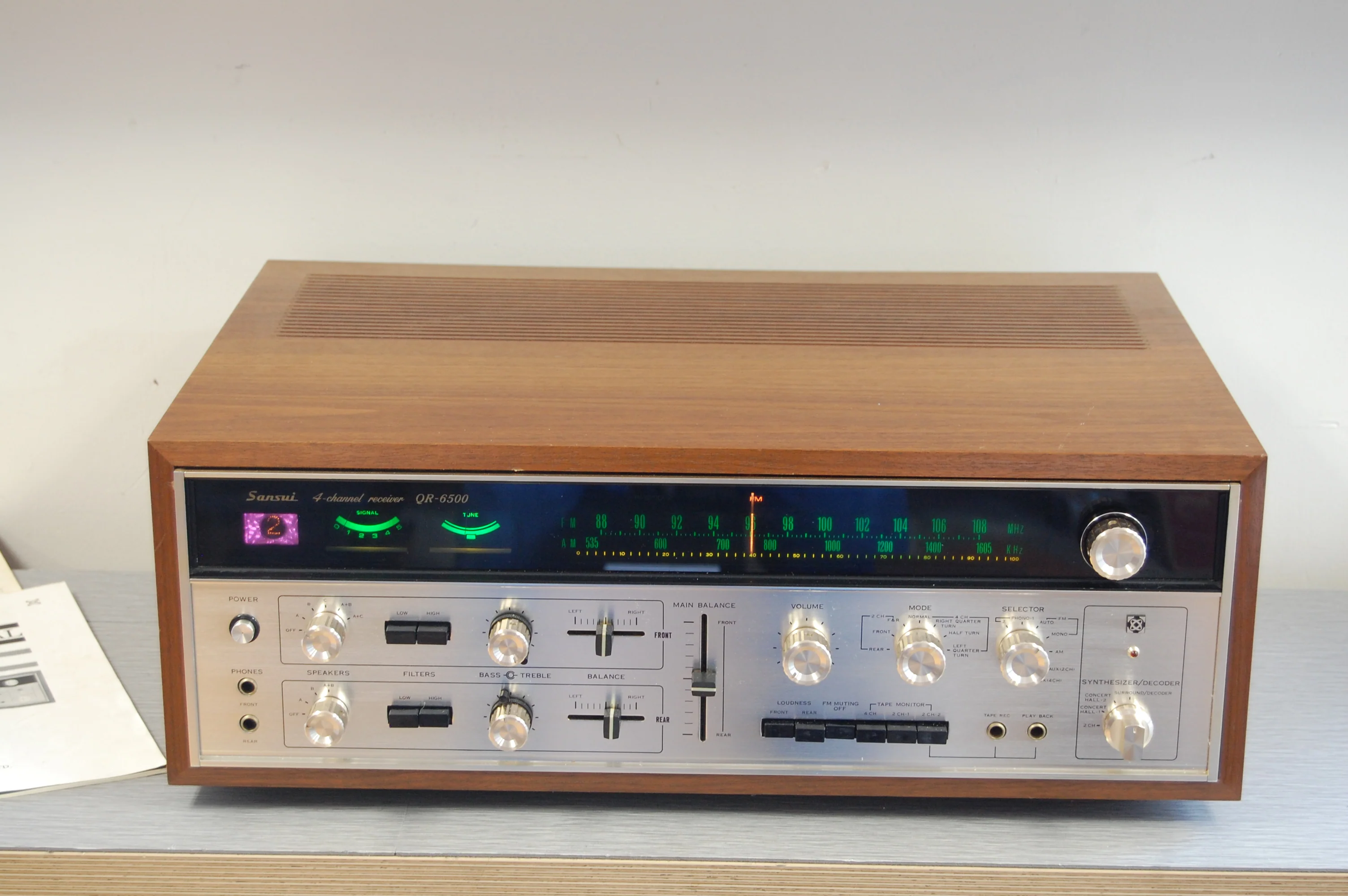 Sansui QR-6500 4 Channel Stereo Receiver * 1971 * Box * Manuals