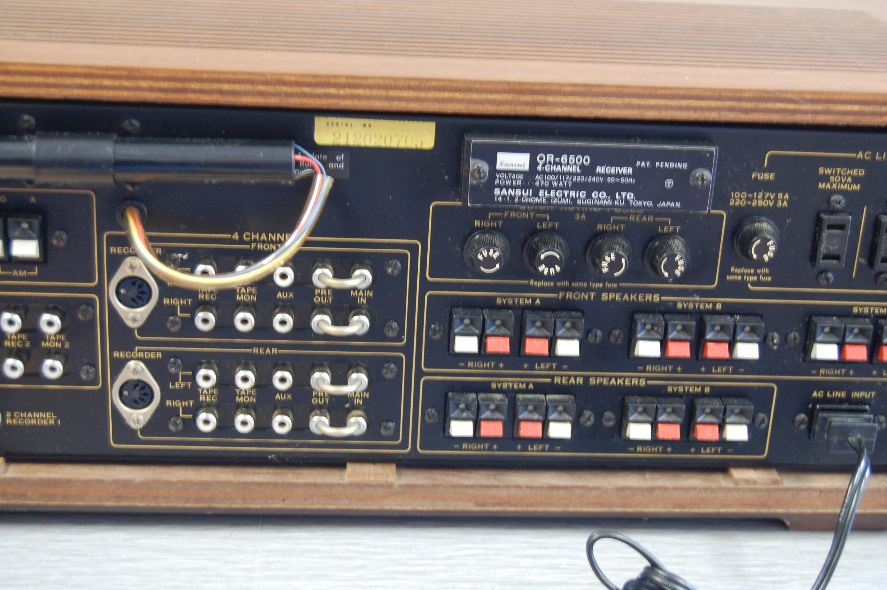 Sansui QR-6500 4 Channel Stereo Receiver * 1971 * Box * Manuals - Image 13