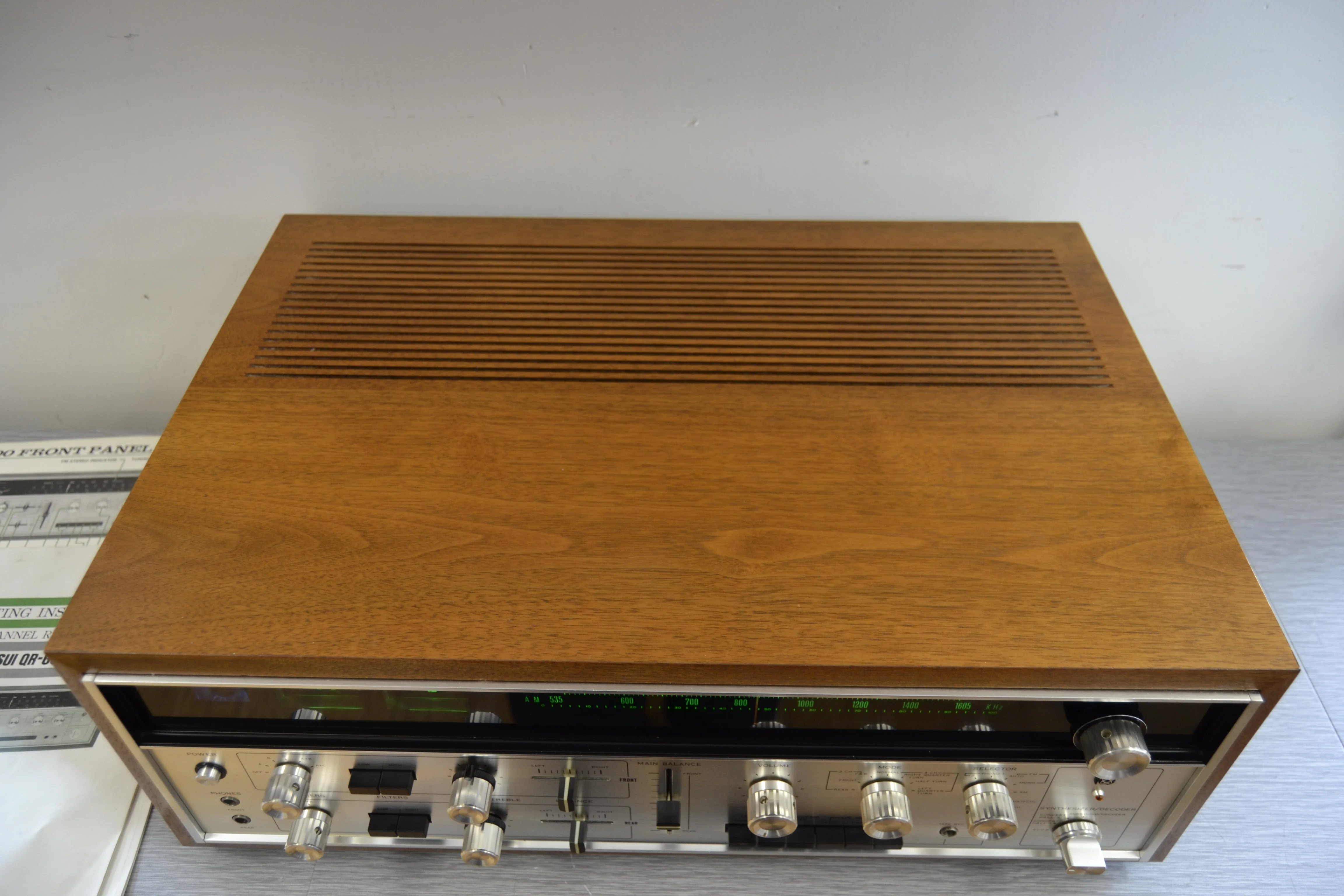 Sansui QR-6500 Stereo Quad Receiver * Owner and Service Manual * Accessories * Original Box - Image 8