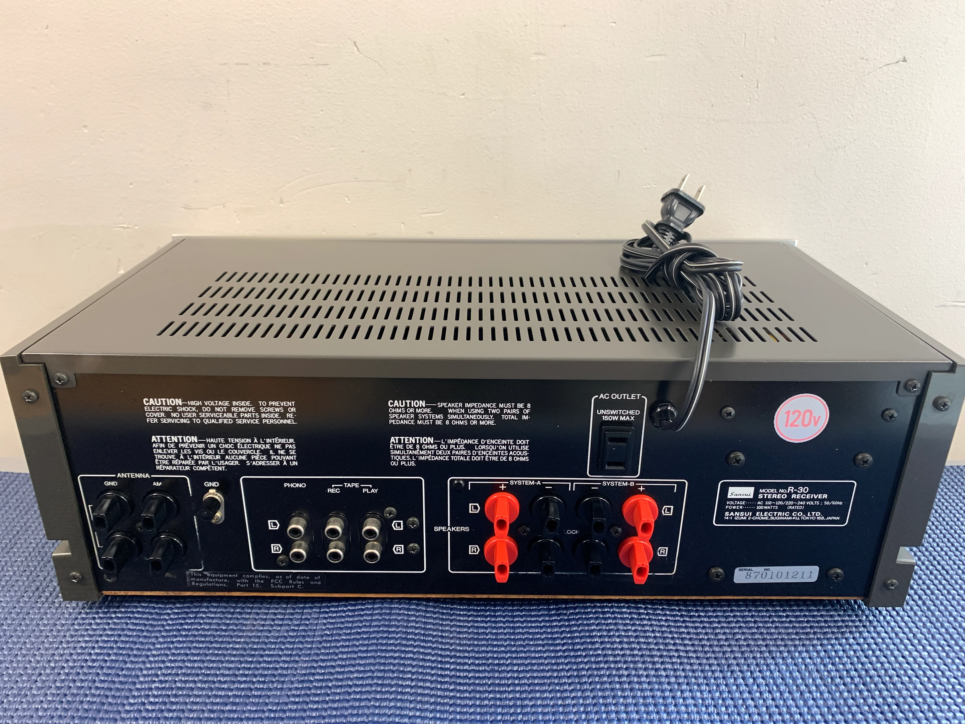 Sansui R-30 Stereo Receiver * 25W RMS * 1980 - Image 11