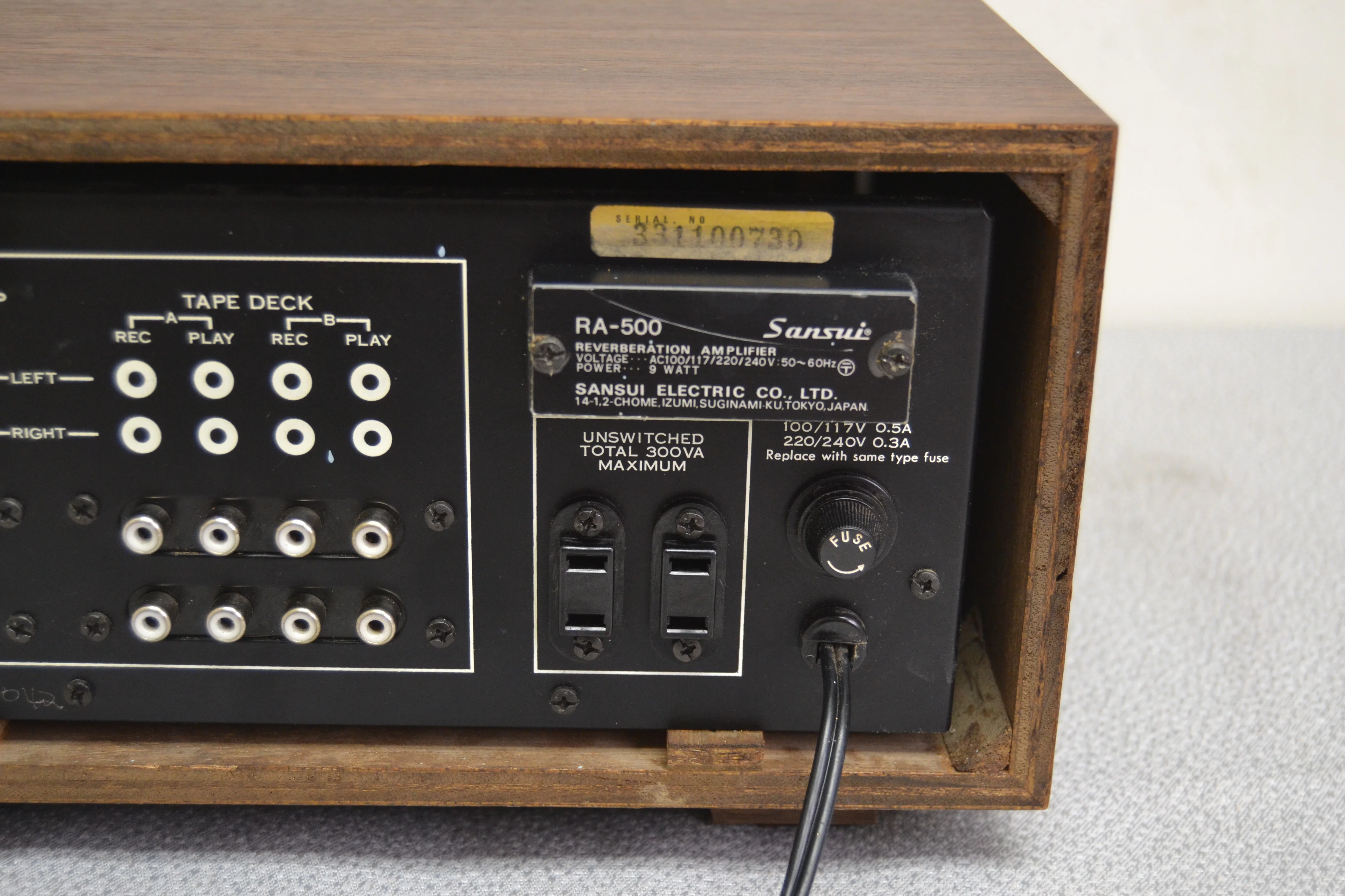 Sansui RA-500 Reverberation Amplifier (1971-86) * Fully Serviced - Image 10