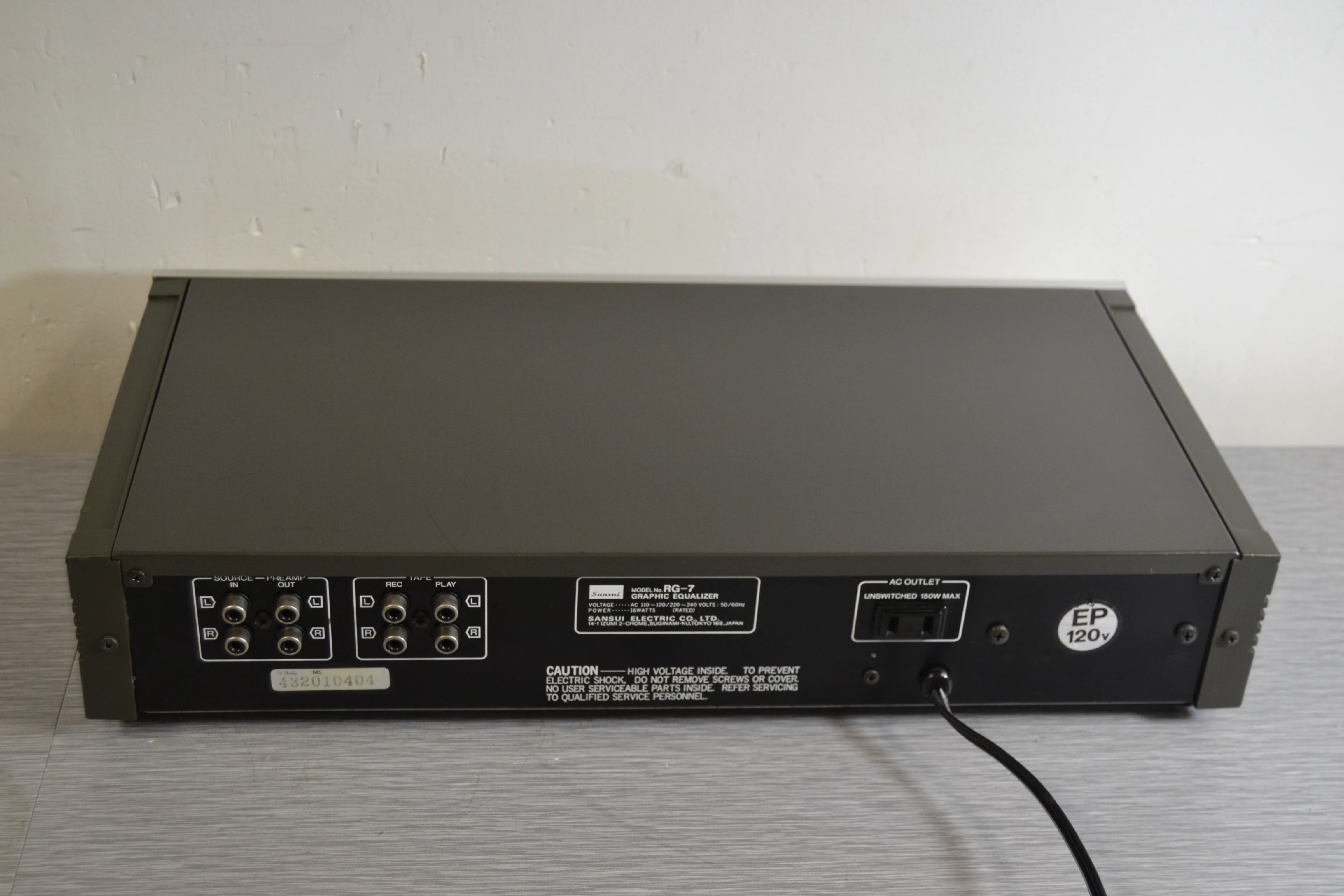 Sansui RG-7 Graphic Equalizer and Reverb - Image 11