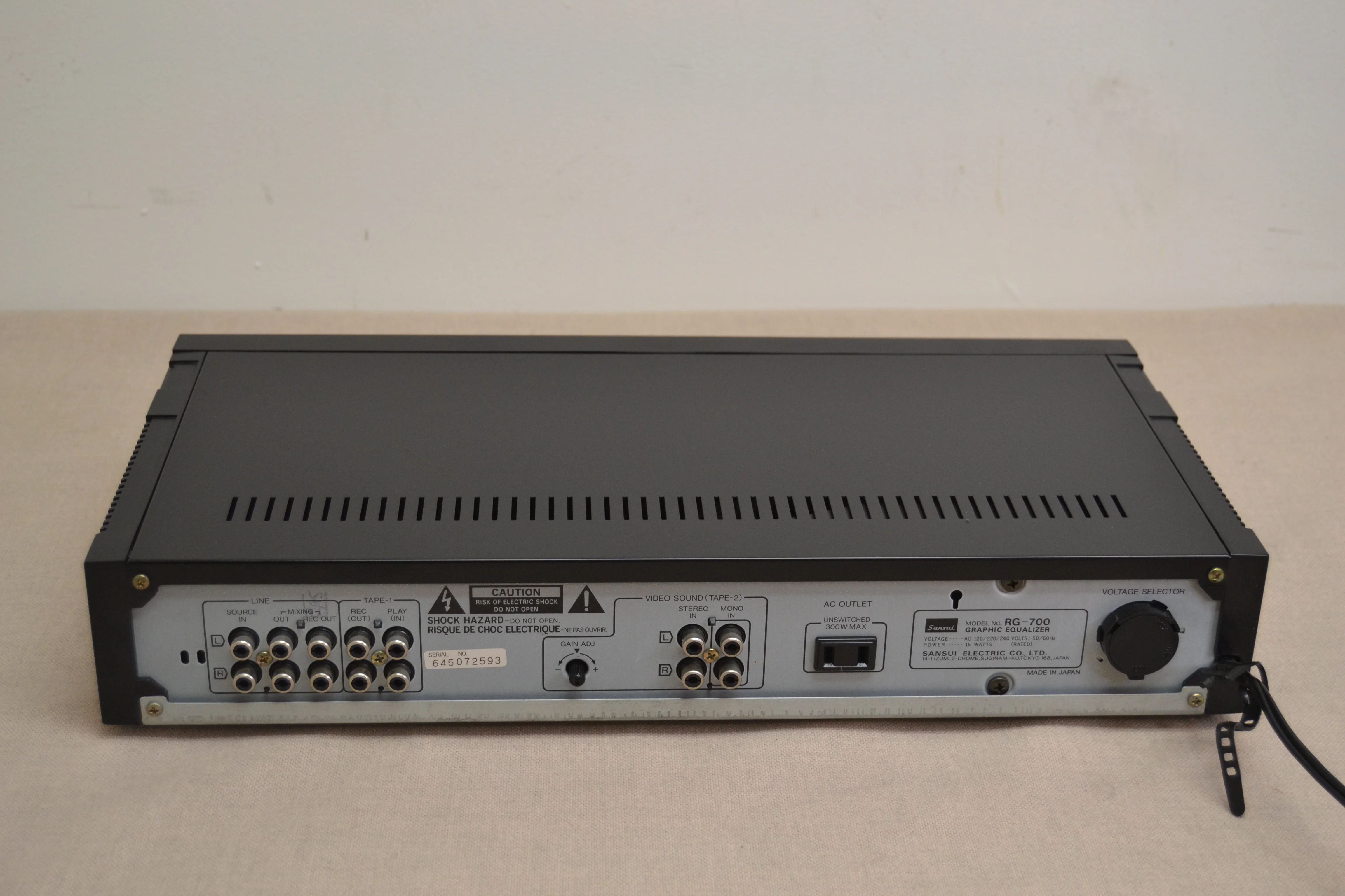 Sansui RG-700 Graphic Equalizer and Reverb - Image 10