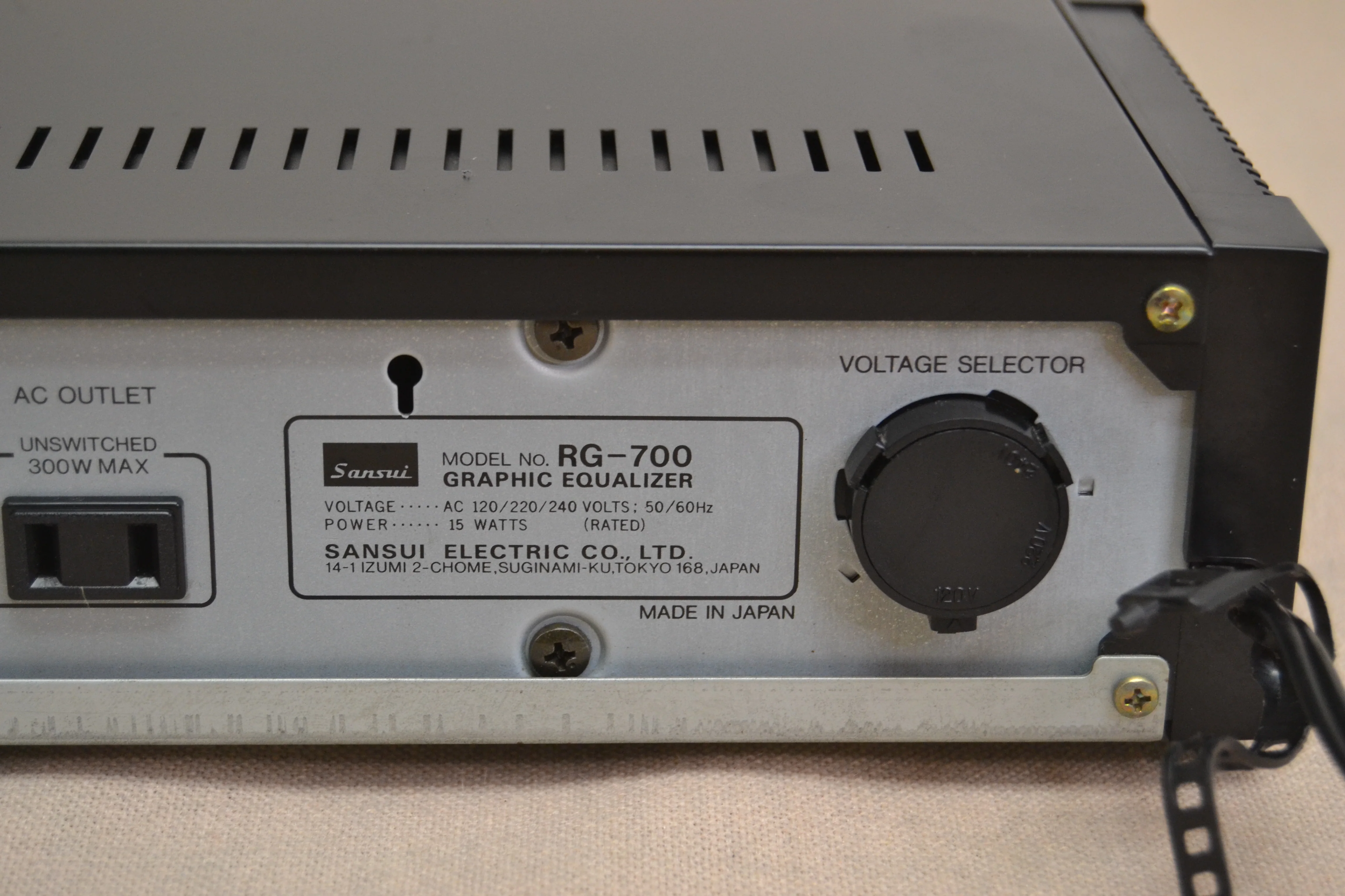 Sansui RG-700 Graphic Equalizer and Reverb - Image 13