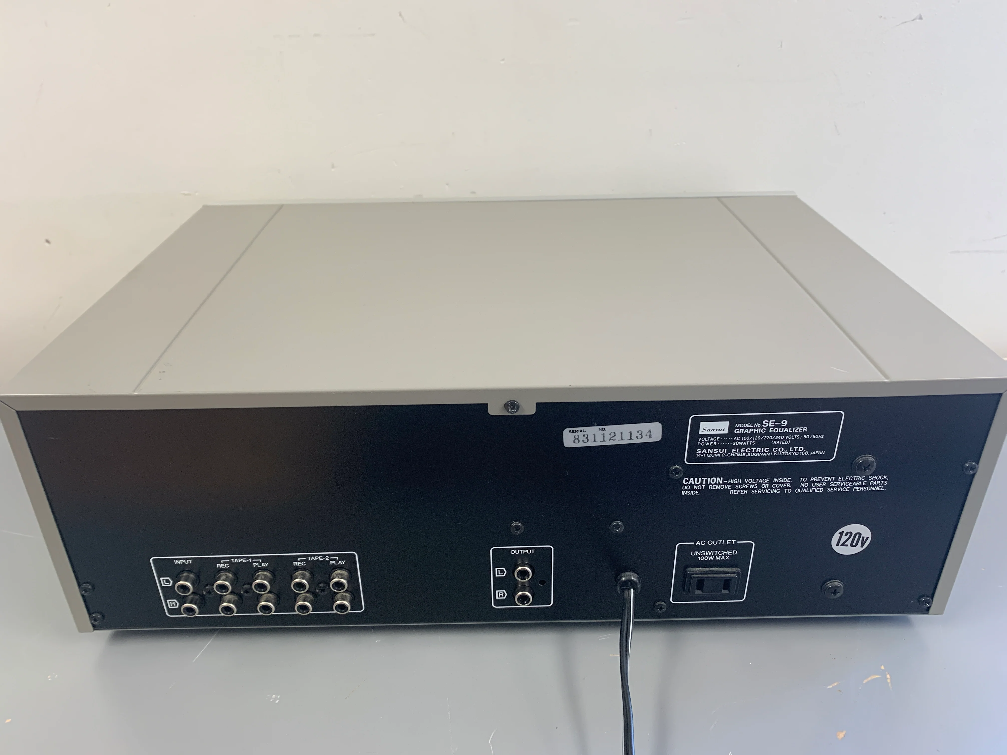 Sansui SE-9 Graphic Equalizer and Spectrum Analyzer * Technics RP-3800E Microphone - Image 9