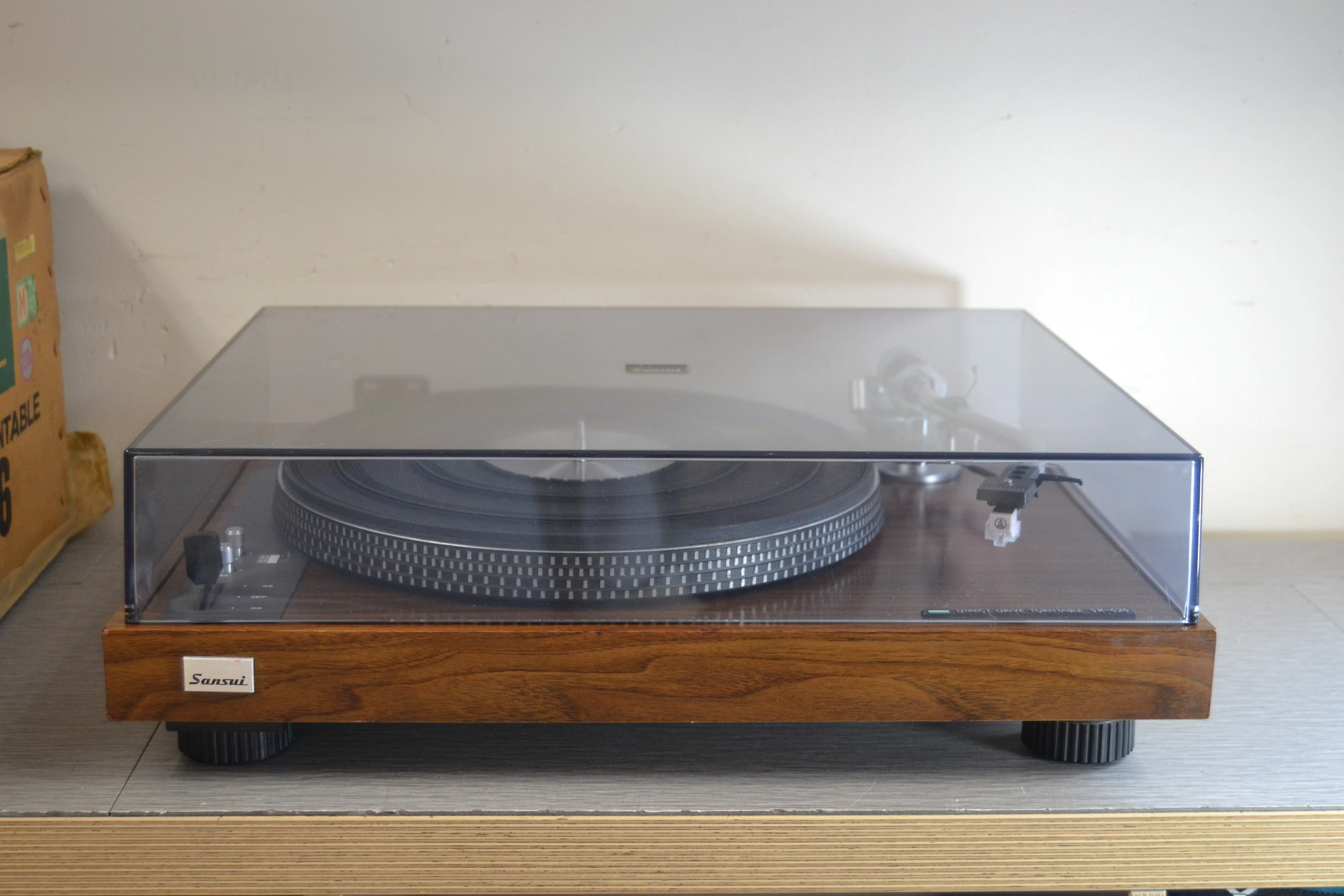 Sansui SR-626 Direct Drive Turntable with NEW Audio Technica Cartidge * Box - Image 2
