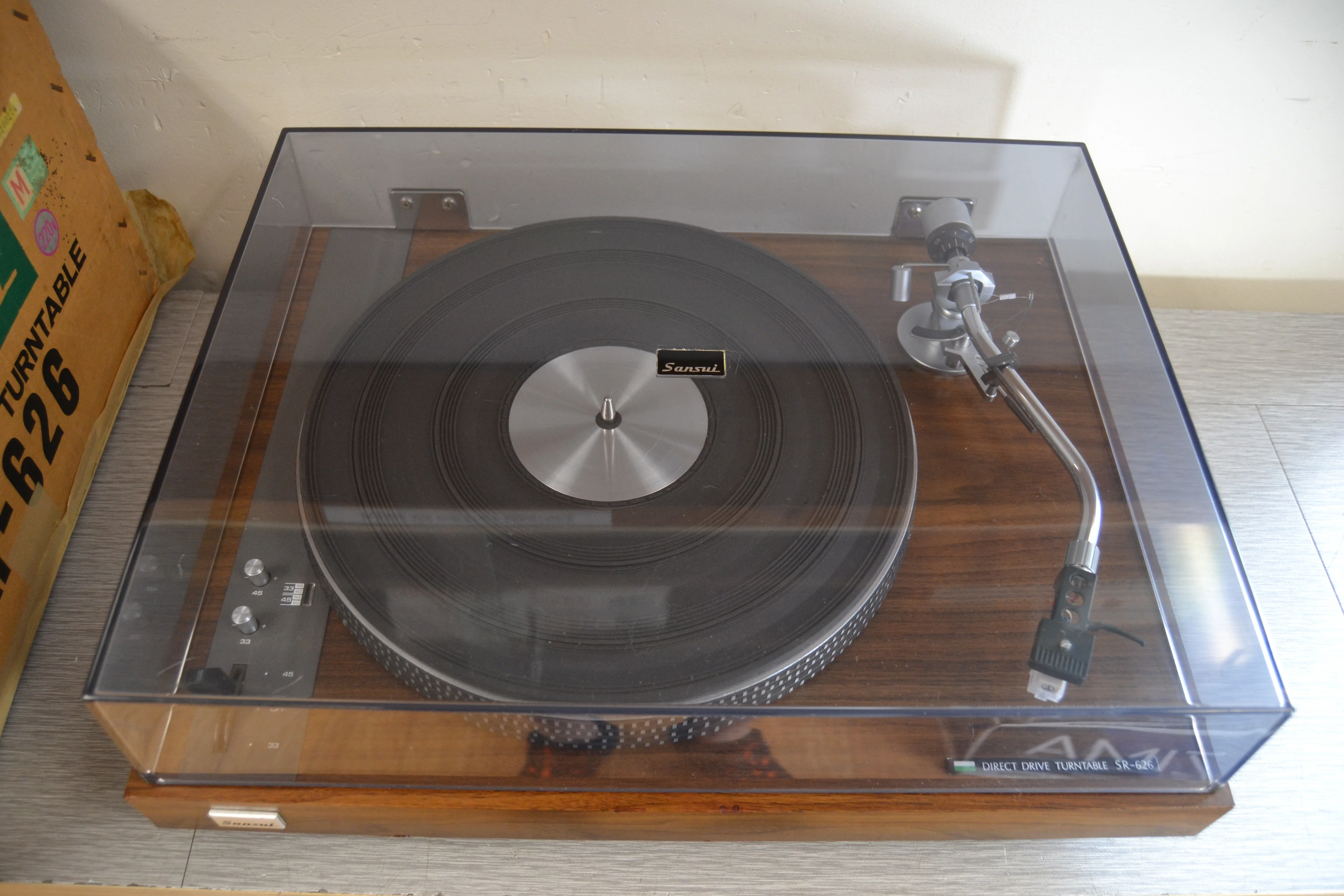 Sansui SR-626 Direct Drive Turntable with NEW Audio Technica Cartidge * Box - Image 3