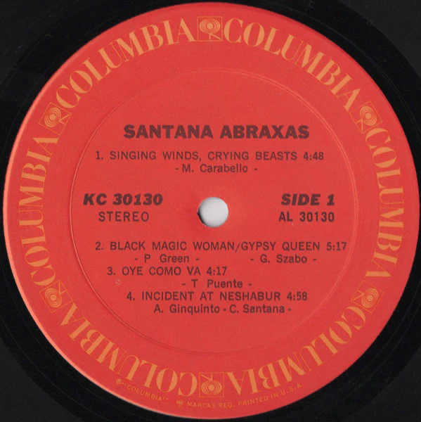 Santana - Abraxas (LP, Album, Gat) (Very Good Plus (VG+)) - Image 3