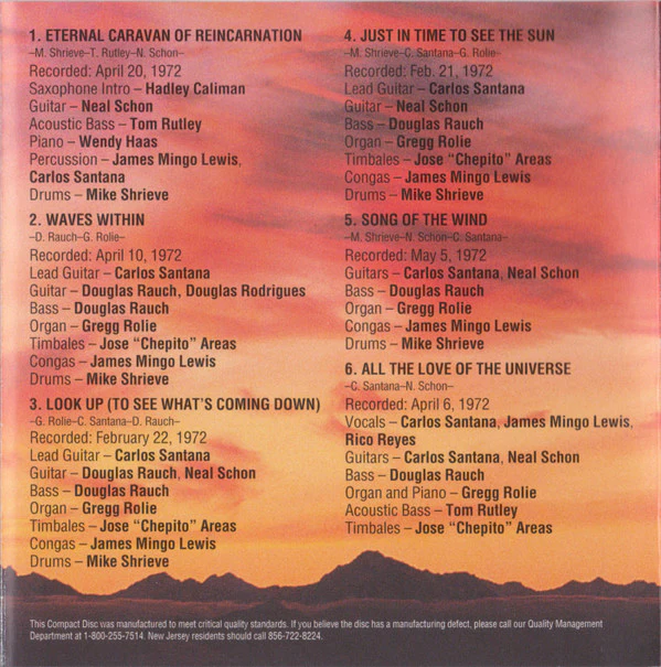 Santana - Caravanserai (CD, Album, RE, RM) (Very Good Plus (VG+)) - Image 5
