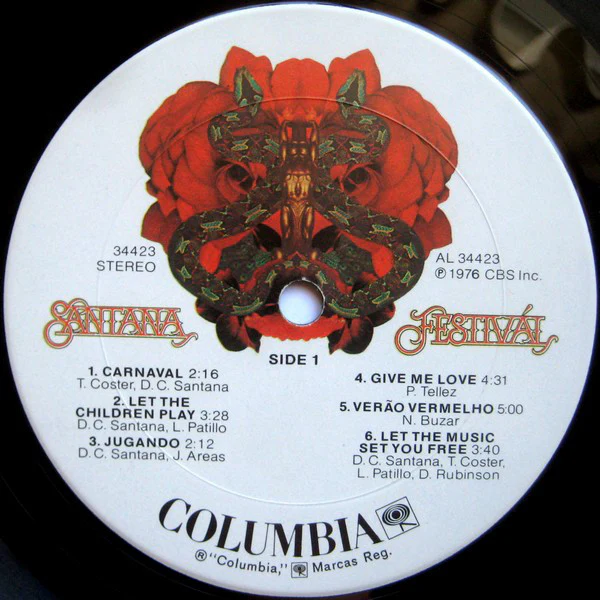 Santana - Festivál (LP, Album, Pit) (Very Good Plus (VG+)) - Image 3