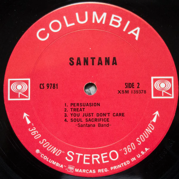 Santana - Santana (LP, Album, Pit) (Very Good (VG)) - Image 4