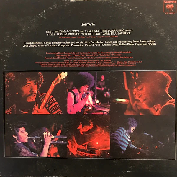Santana - Santana (LP, Album, RE, Pit) (Very Good Plus (VG+)) - Image 2