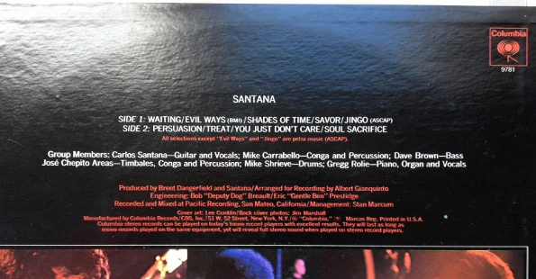 Santana - Santana (LP, Album, RE) (Very Good Plus (VG+)) - Image 5