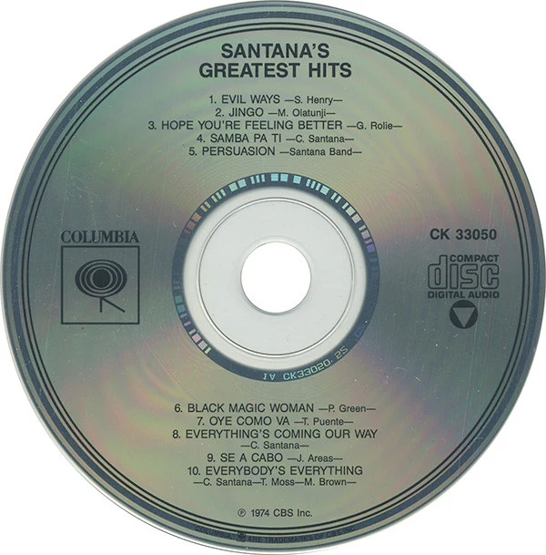 Santana - Santana's Greatest Hits (CD, Comp, RE) (Near Mint (NM or M-)) - Image 3