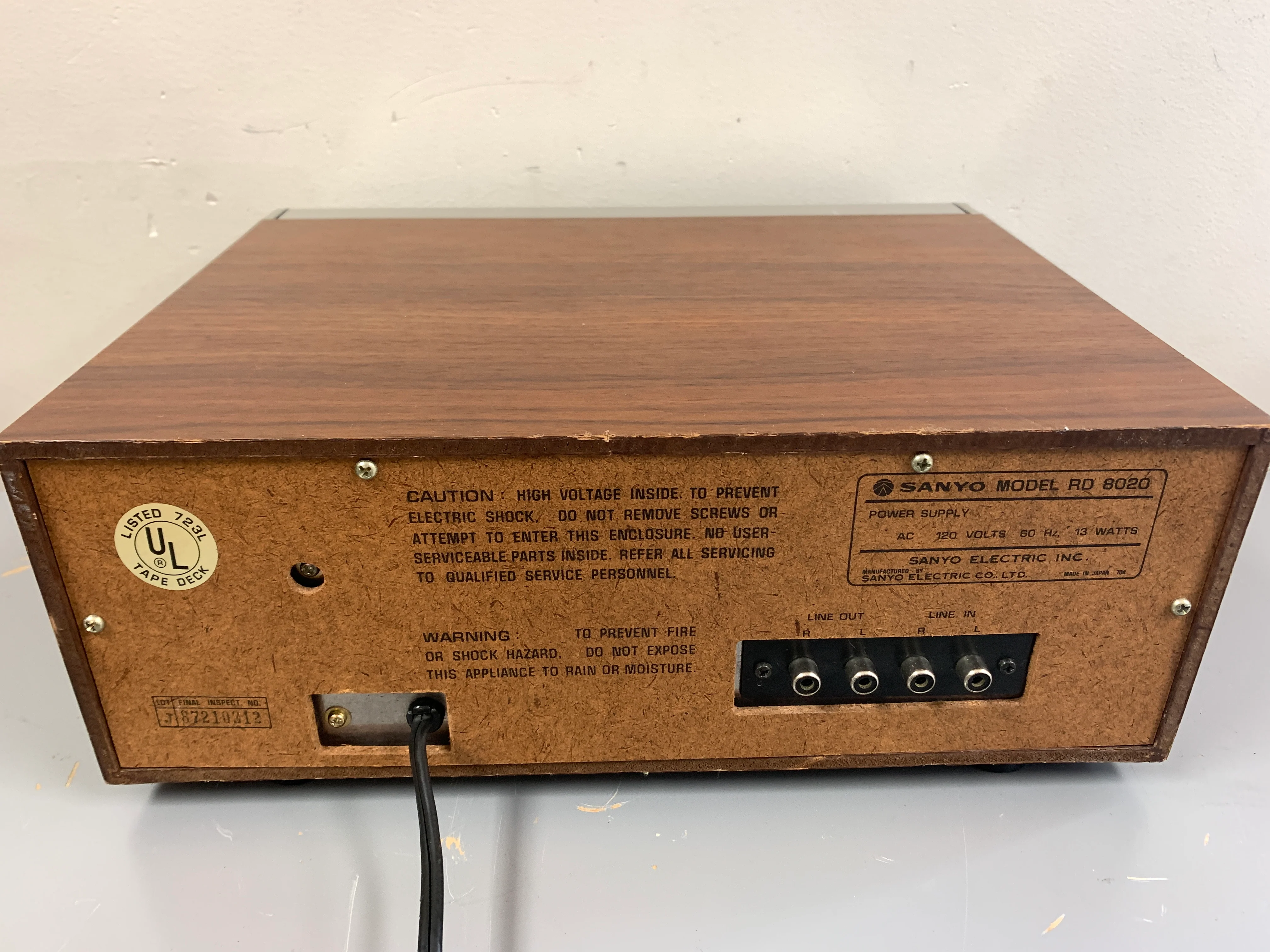 Sanyo RD-8020 Eight Track Player and Recorder * Right VU Meter is not working - Image 9