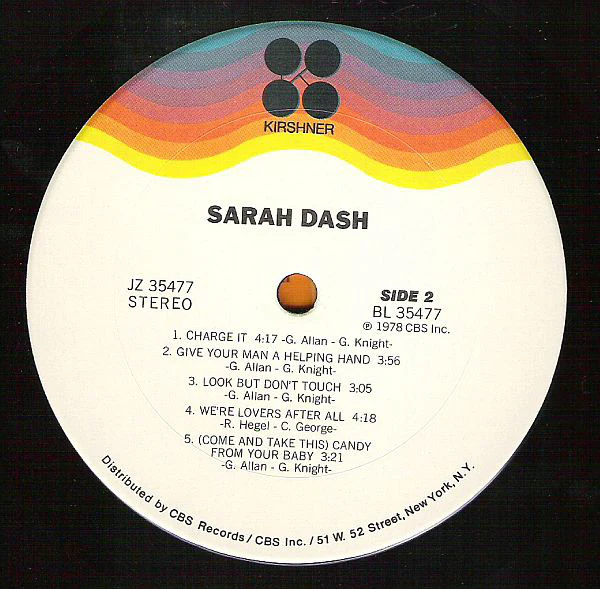 Sarah Dash - Sarah Dash (LP, Album) (Very Good (VG)) - Image 4