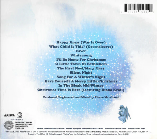 Sarah McLachlan - Wintersong (CD, Album, Dig) (Near Mint (NM or M-)) - Image 2