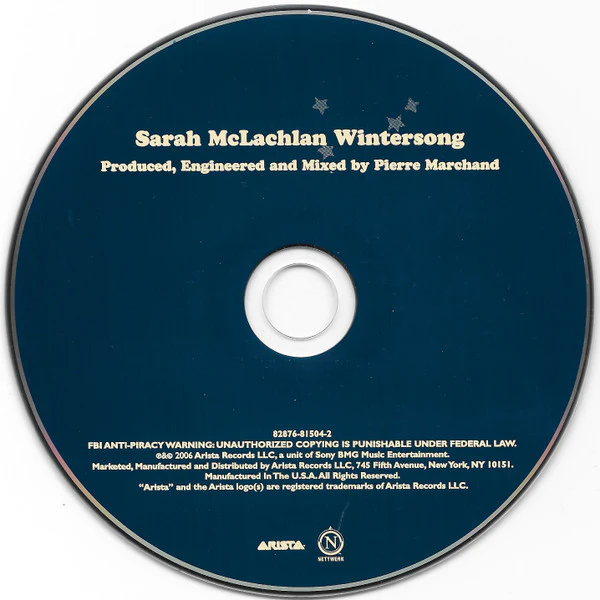 Sarah McLachlan - Wintersong (CD, Album, Dig) (Near Mint (NM or M-)) - Image 3