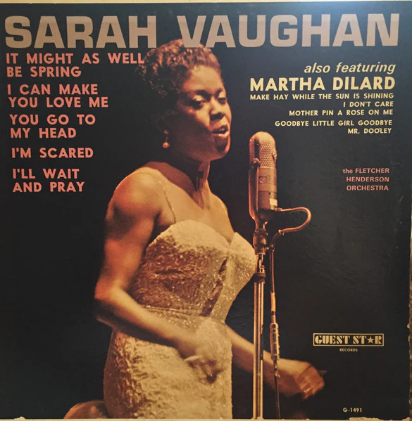Sarah Vaughan Also Featuring Martha Dilard, Fletcher Henderson And His Orchestra - Sarah Vaughan (LP, Comp, Mono) (Mint (M))
