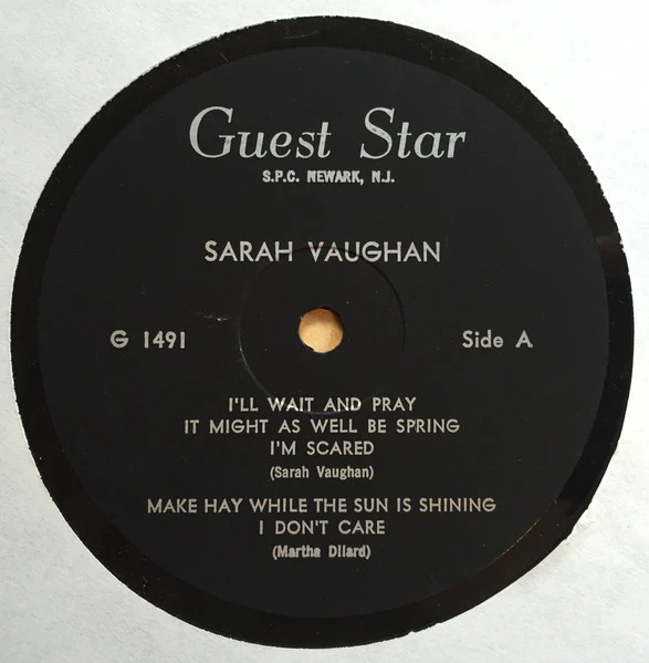 Sarah Vaughan Also Featuring Martha Dilard, Fletcher Henderson And His Orchestra - Sarah Vaughan (LP, Comp, Mono) (Mint (M)) - Image 3