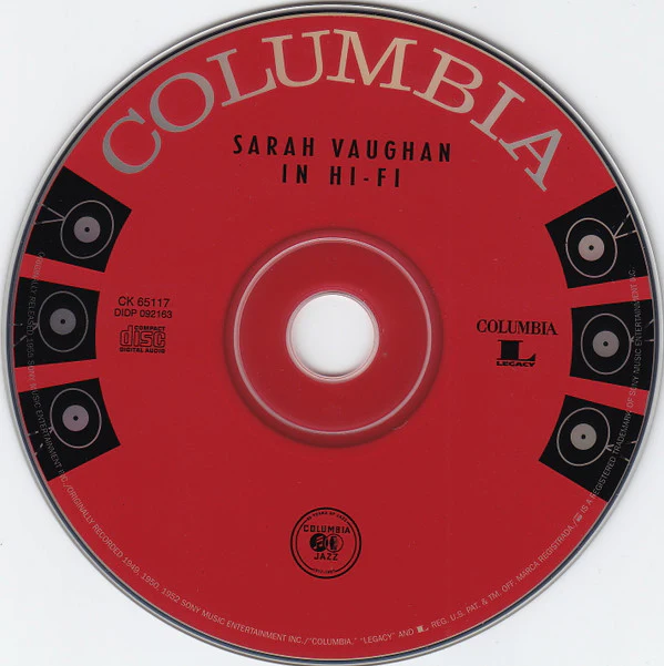 Sarah Vaughan - Sarah Vaughan In Hi-Fi (CD, Album, RE, RM) (Very Good Plus (VG+)) - Image 3