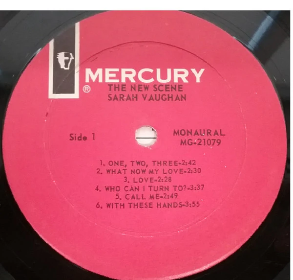 Sarah Vaughan - The New Scene (LP, Album, Mono) (Very Good Plus (VG+)) - Image 3