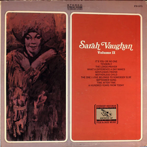 Sarah Vaughan - Volume II (LP, Comp) (Very Good Plus (VG+))