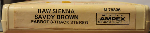 Savoy Brown - Raw Sienna (8-Trk, Album) (Very Good (VG)) - Image 2