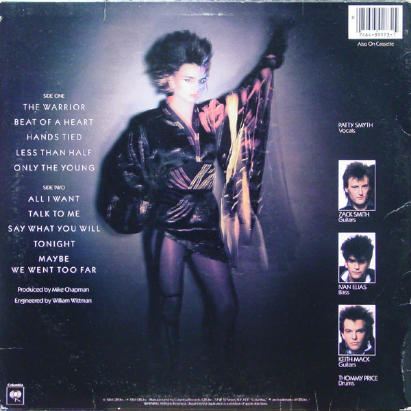 Scandal Featuring Patty Smyth - Warrior (LP, Album, Car) (Good Plus (G+)) - Image 2
