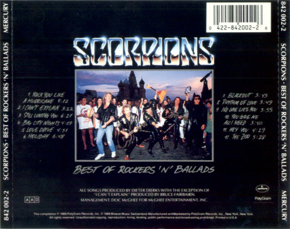Scorpions - Best Of Rockers 'N' Ballads (CD, Comp, UML) (Very Good Plus (VG+)) - Image 3