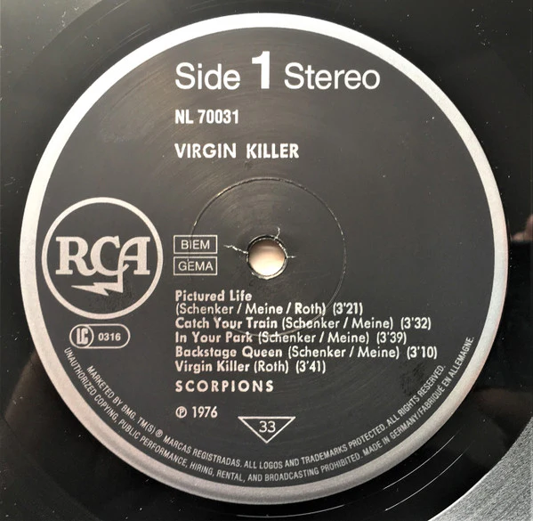 Scorpions - Virgin Killer (LP, Album) (Near Mint (NM or M-)) - Image 3